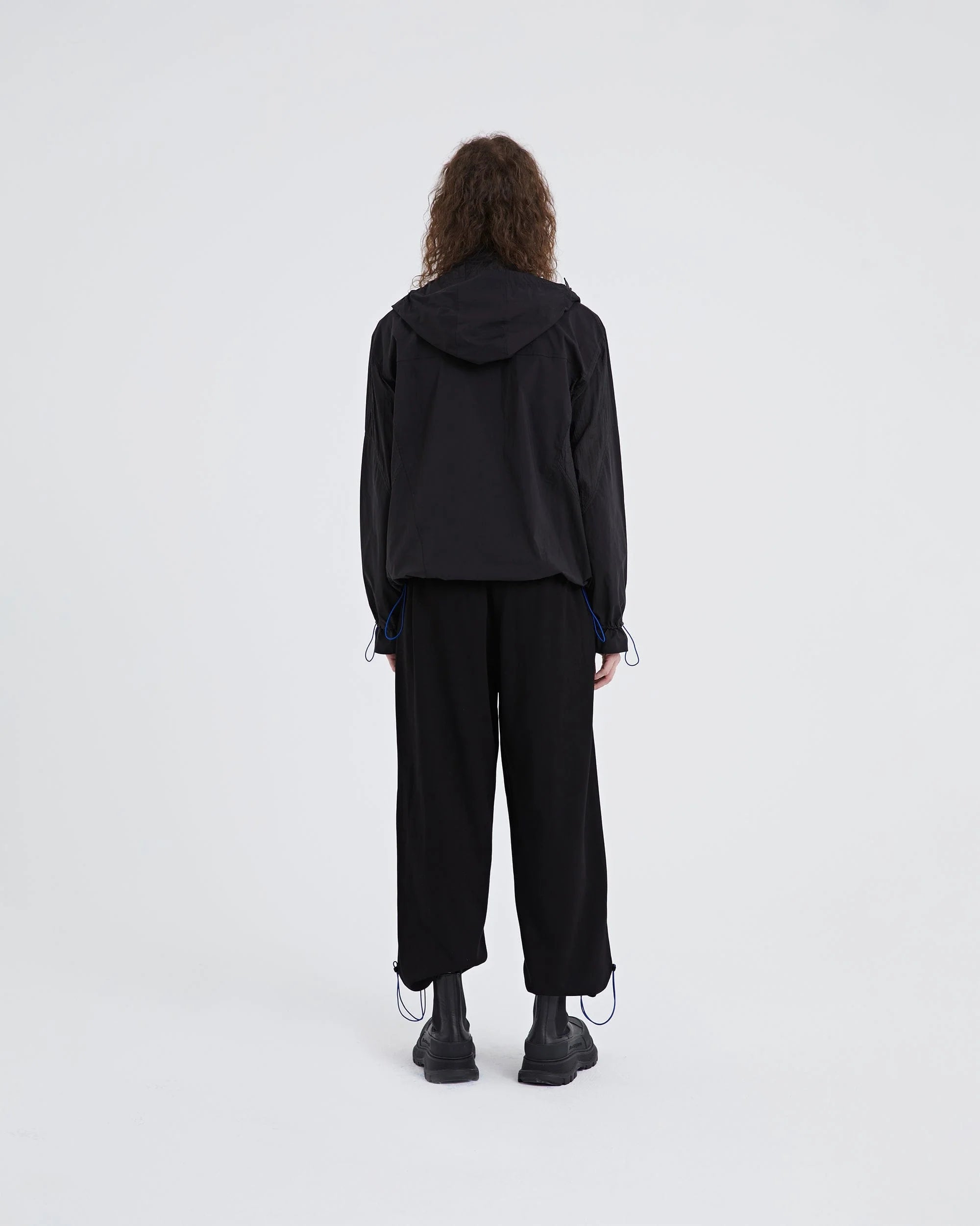 ORGANIC EMOTION Modern Drawstring Asymmetrical Jacket