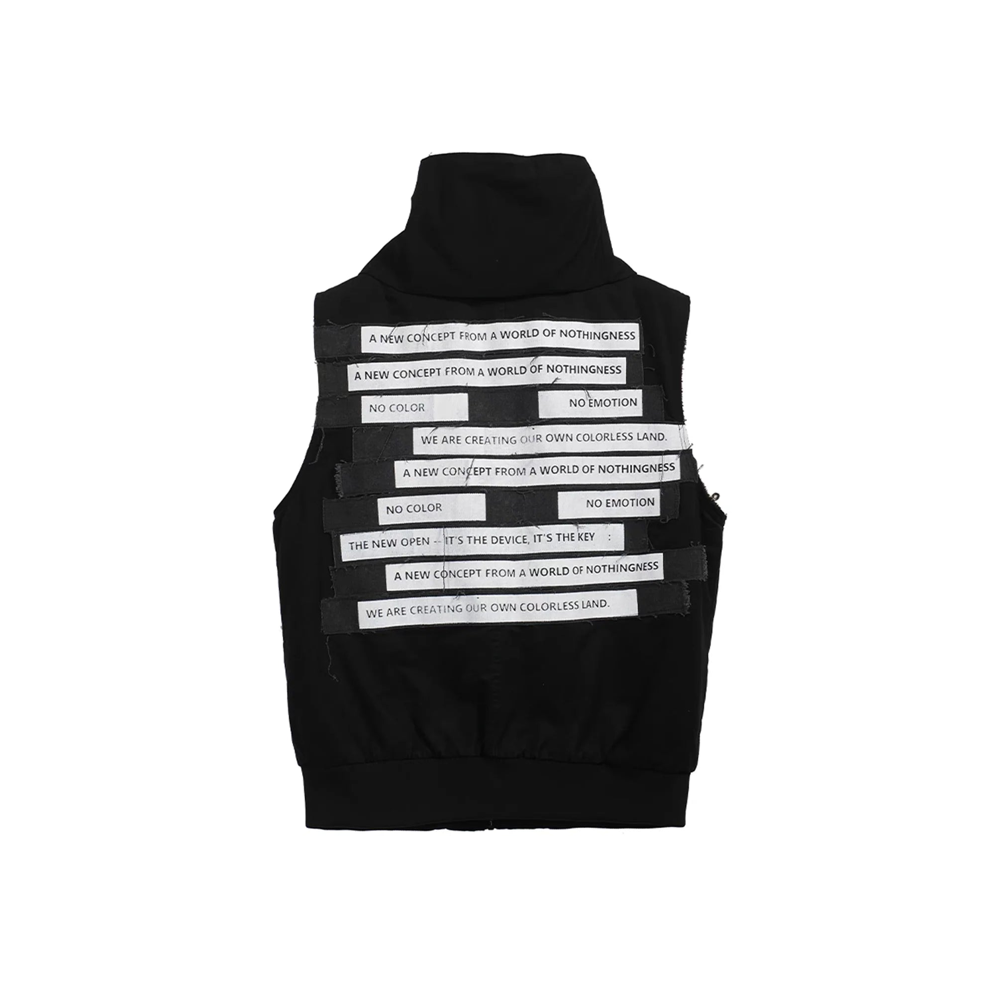 NOTHINGNESS WORLD Padded Funnel-Neck Zip Vest