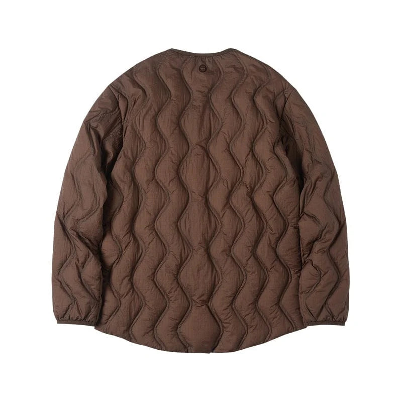 ENSHADOWER Wave Line Texture Light Down Jacket