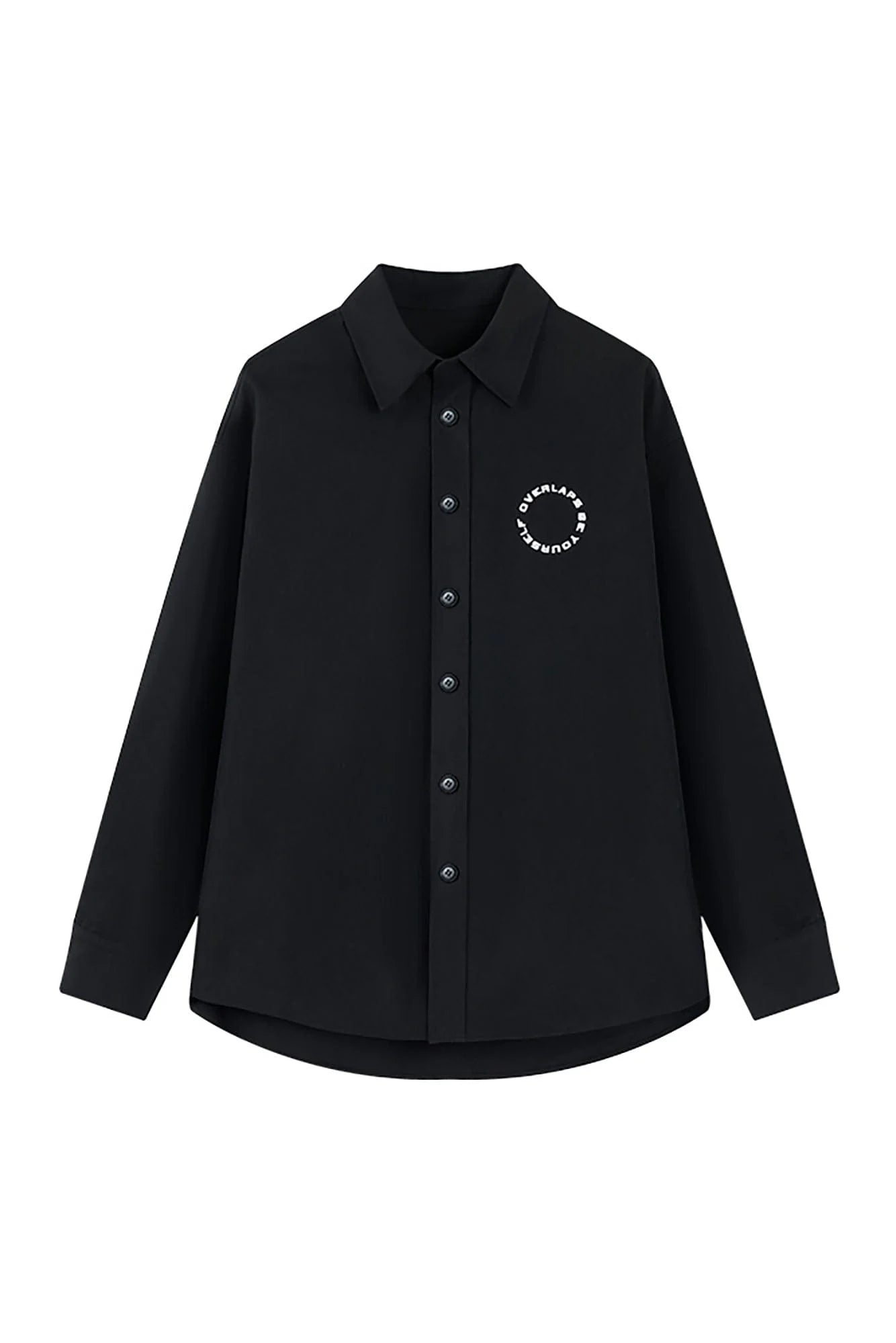 OVERLAPS Back Earth Graphic Overshirt