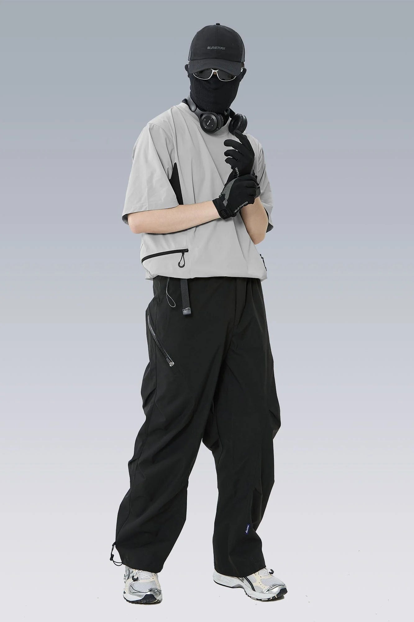 SILENSTORM Tech Panel Drawstring-Hem Quick-Dry T-Shirt