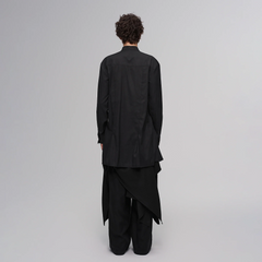ILNya Nieternite Nifutur Asym Draped Raw-Edged Shirt