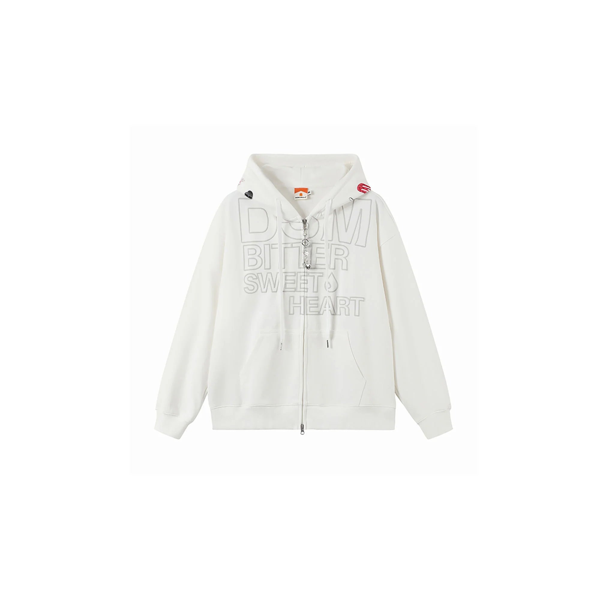 DONSMOKE Hairclip Graphic Double-Zip Hooded Jacket