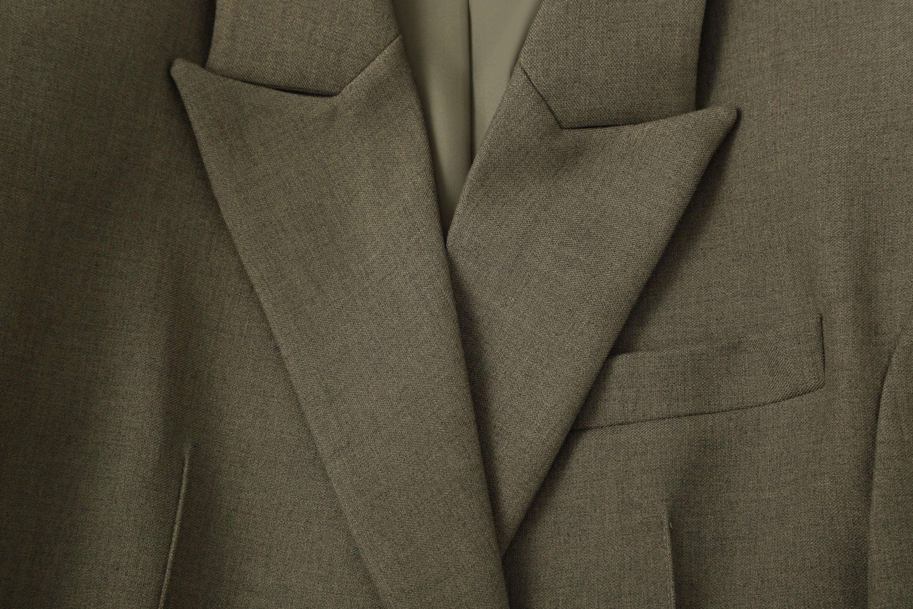 CLP Cinched-Waist Padded Shoulder Blazer Brown