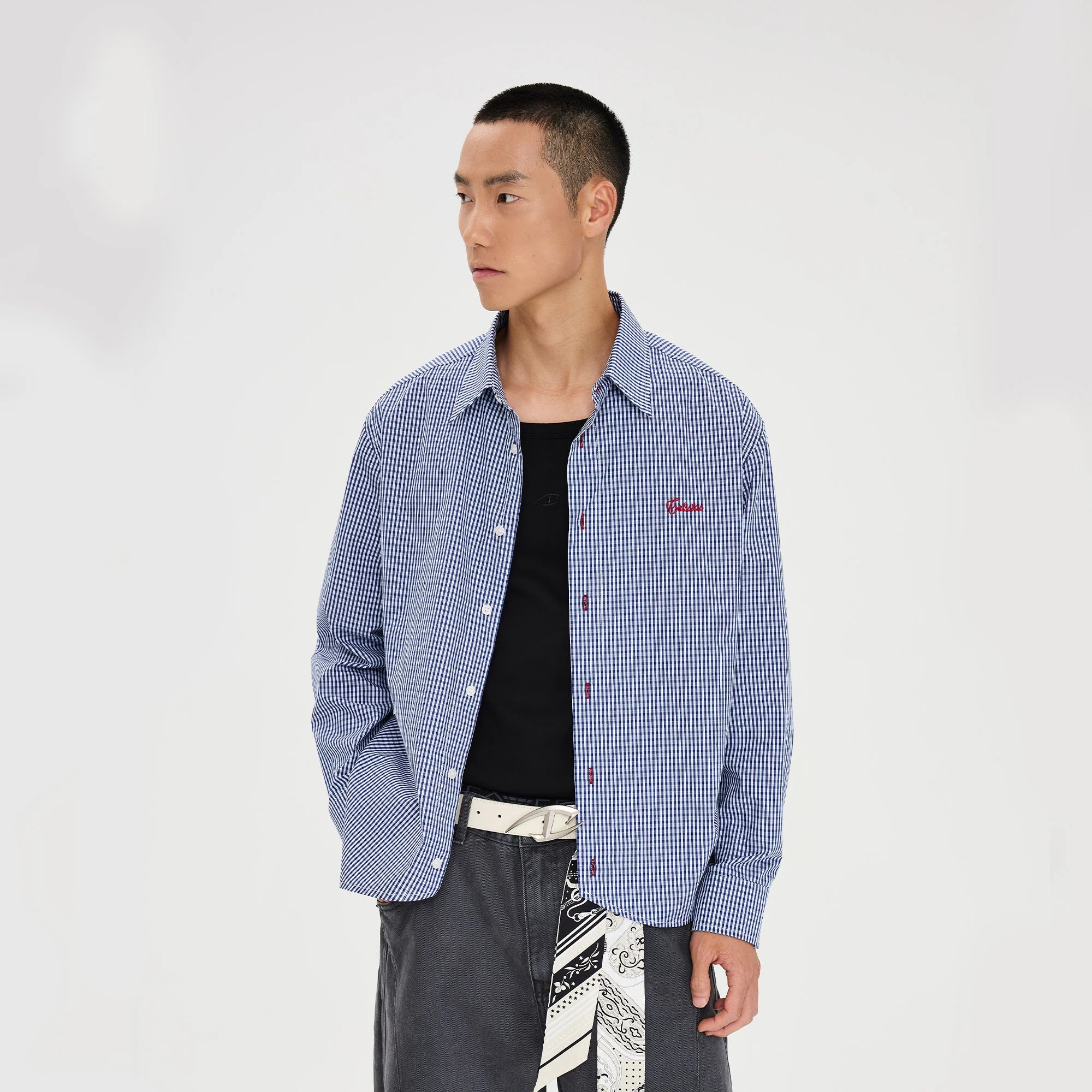 CATSSTAC Essential Gingham Embroidered Shirt