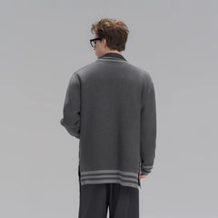 TIWILLTANG Layered Placket Knit Cardigan