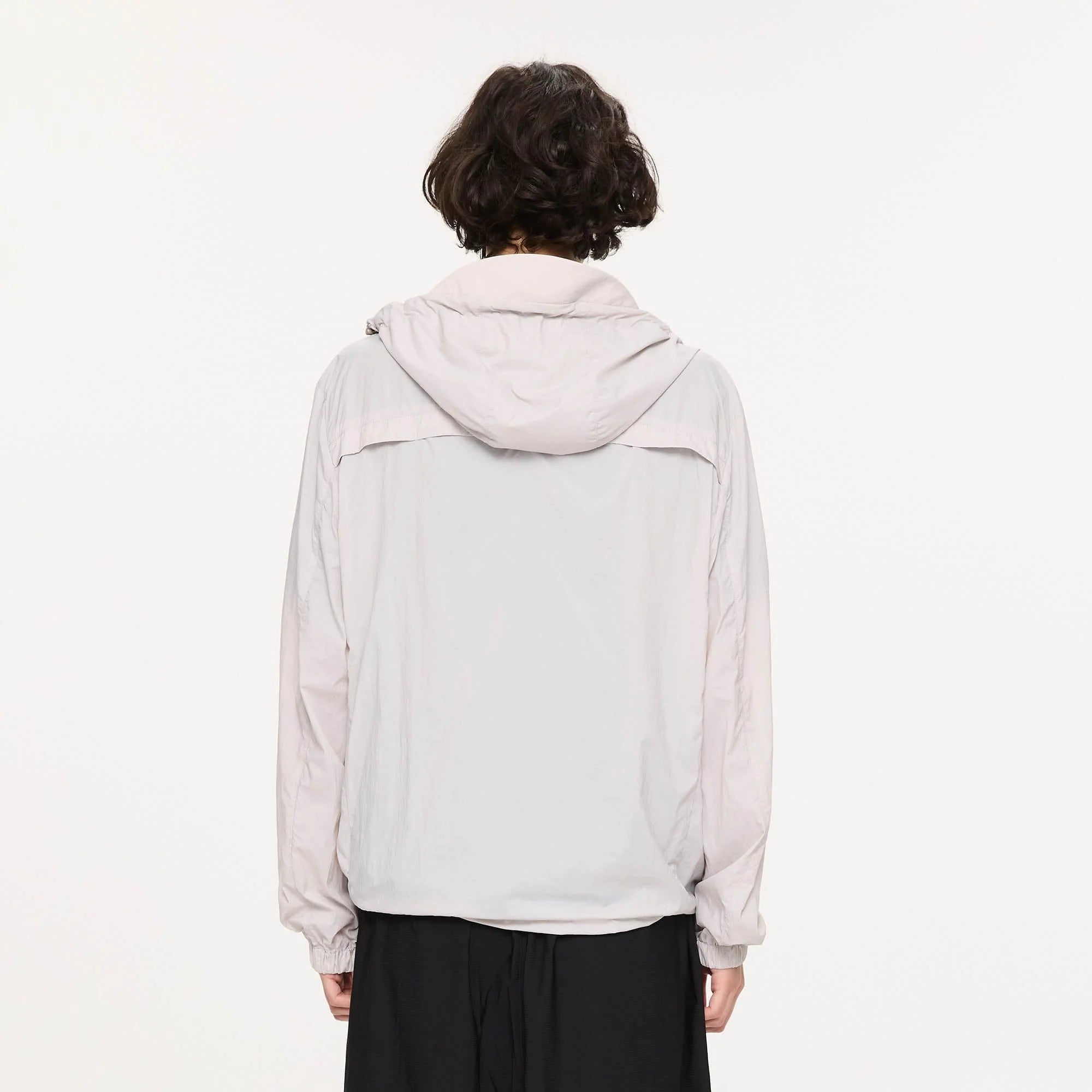 KREATE Asymmetrical Zip Mesh-Paneled UV Protection Hooded Jacket