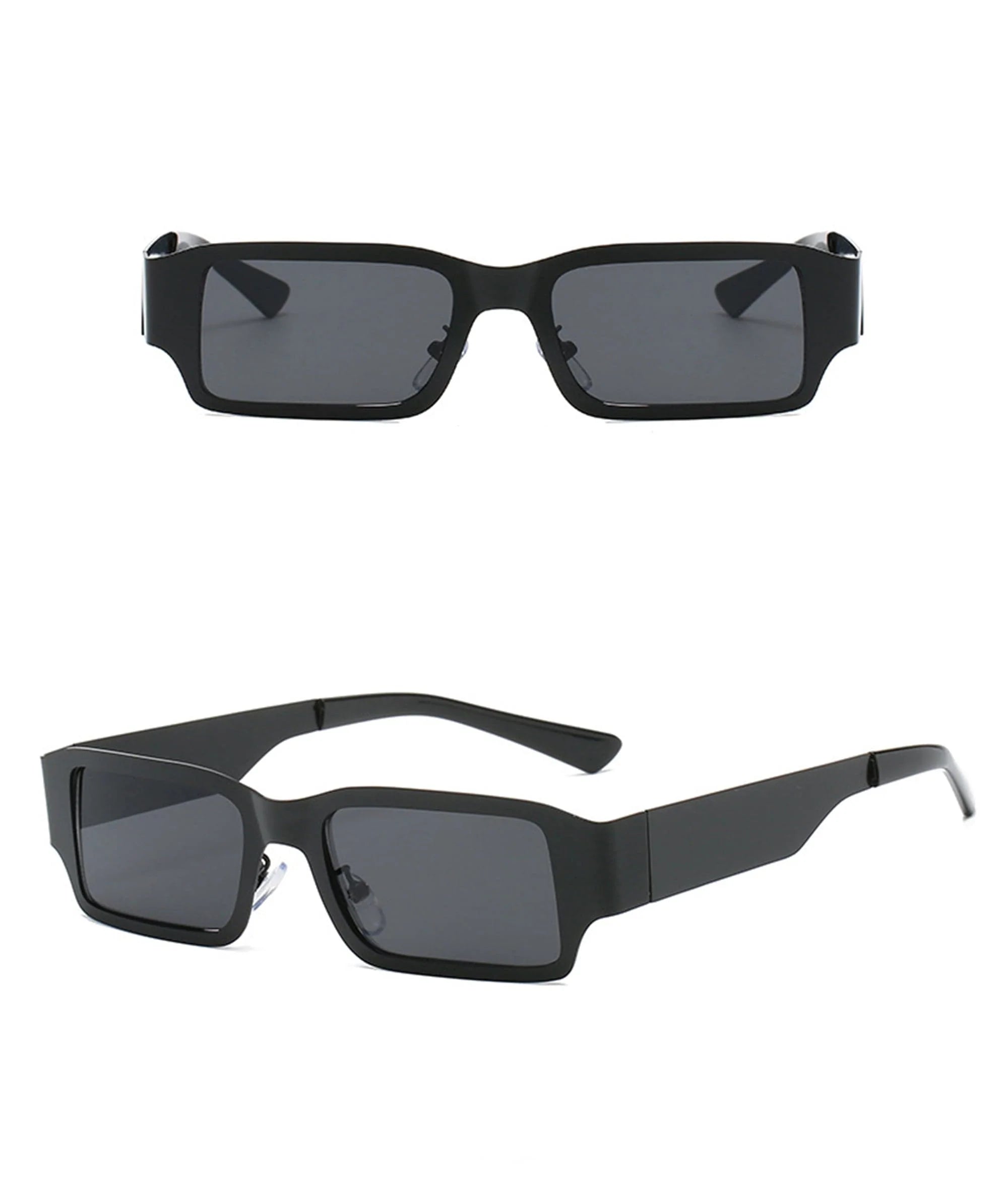 DAMAGE ASIA OPTICALS Metallic Square Frame Sunglasses