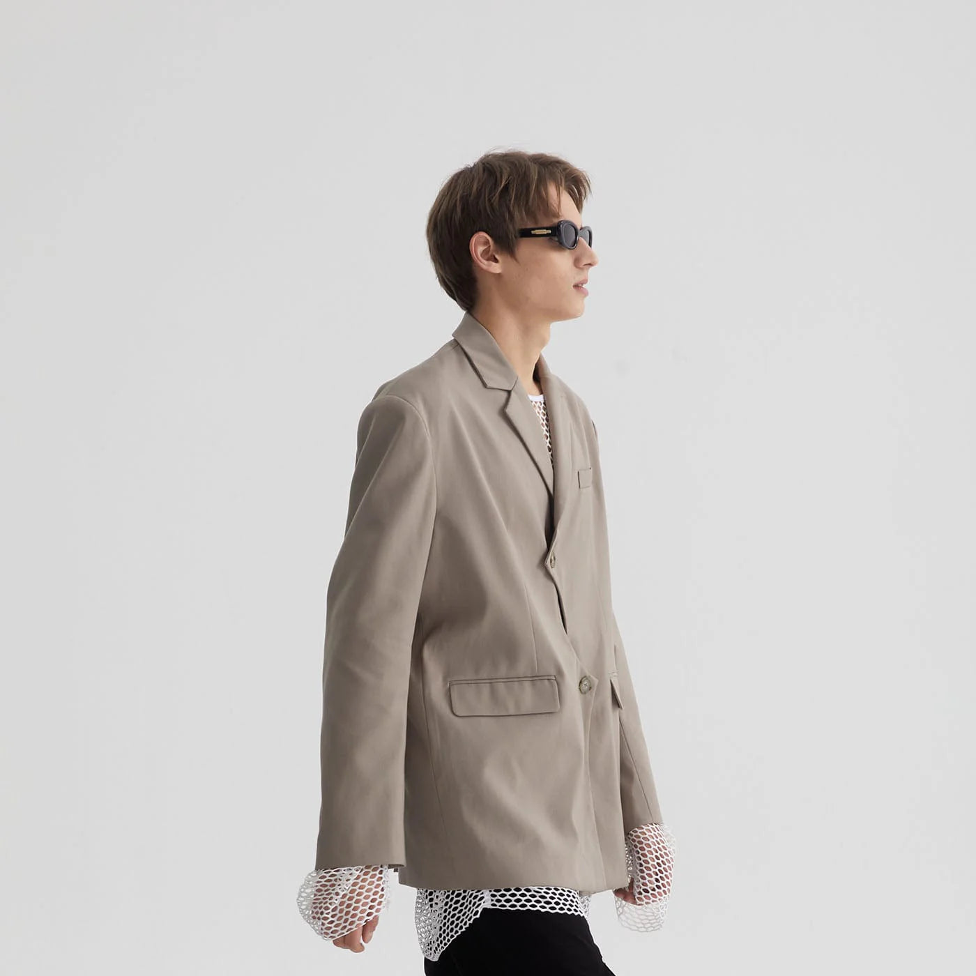 LEONSENSE Asymmetrical Twist Padded Coat (Only Size L Left)