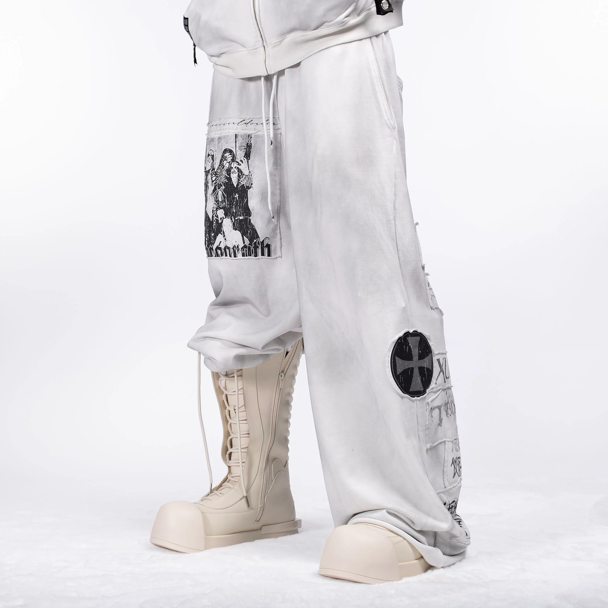 FVVO Patch Washed Sweatpants