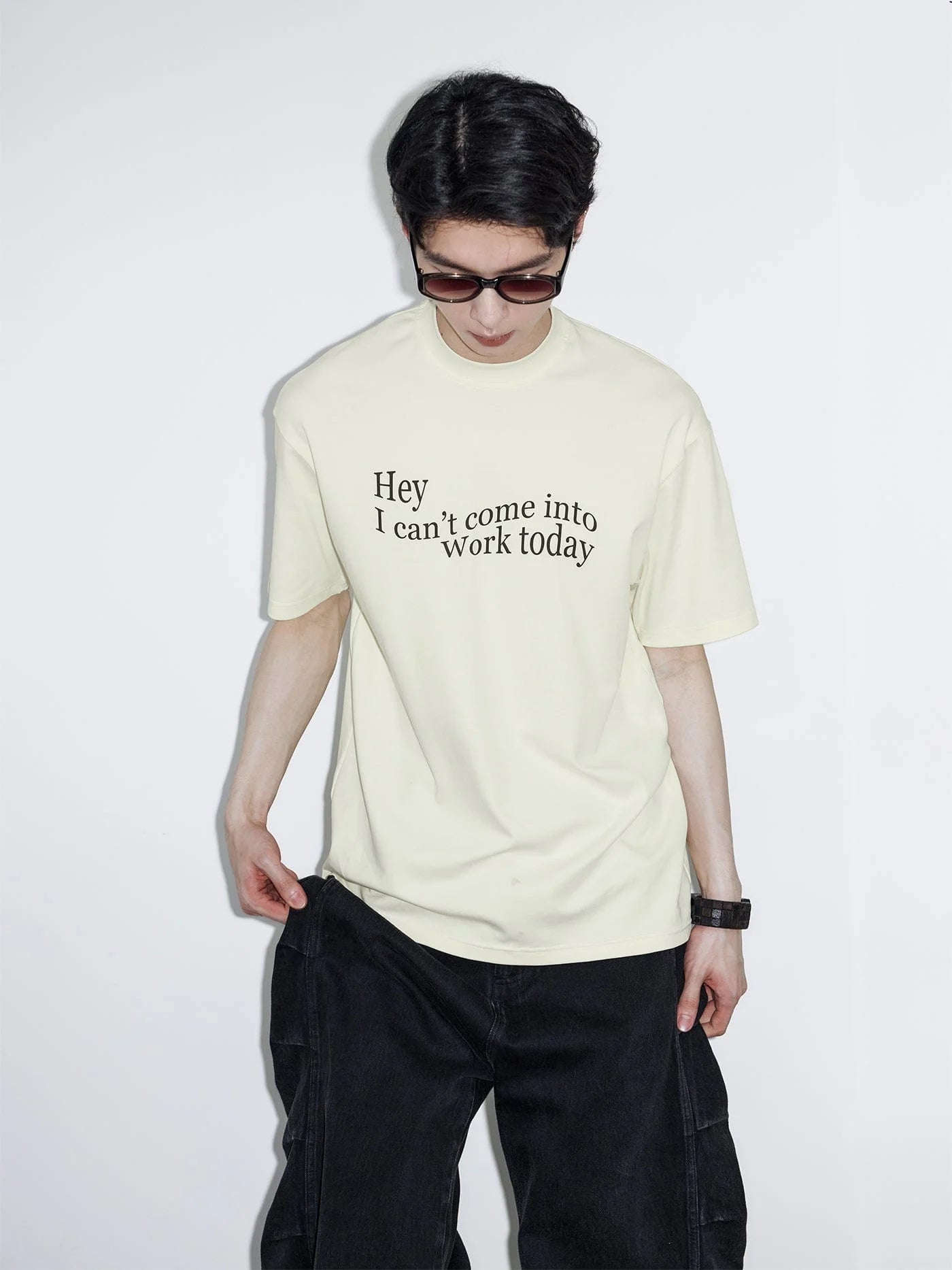 49PERCENT Essential Slogan T-Shirt