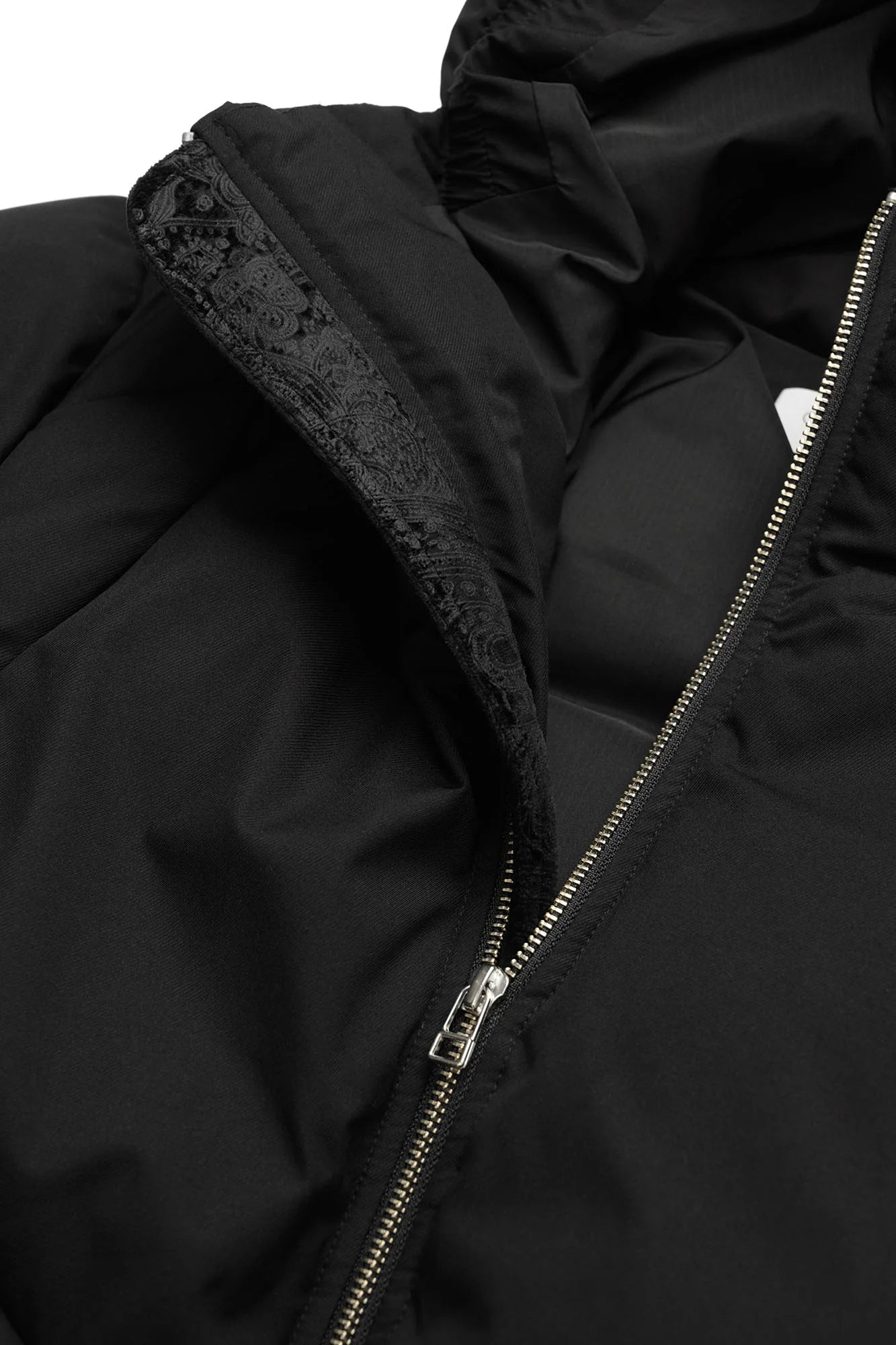 OKAYTHXBYE Essential Patterned Lapel Down Jacket