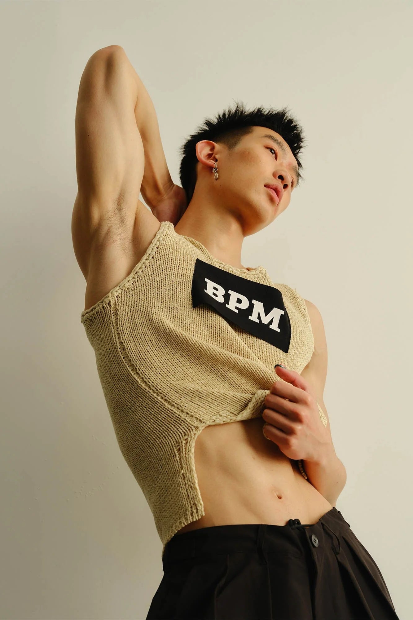 KADAKADA BPM Patchwork Knitted Vest