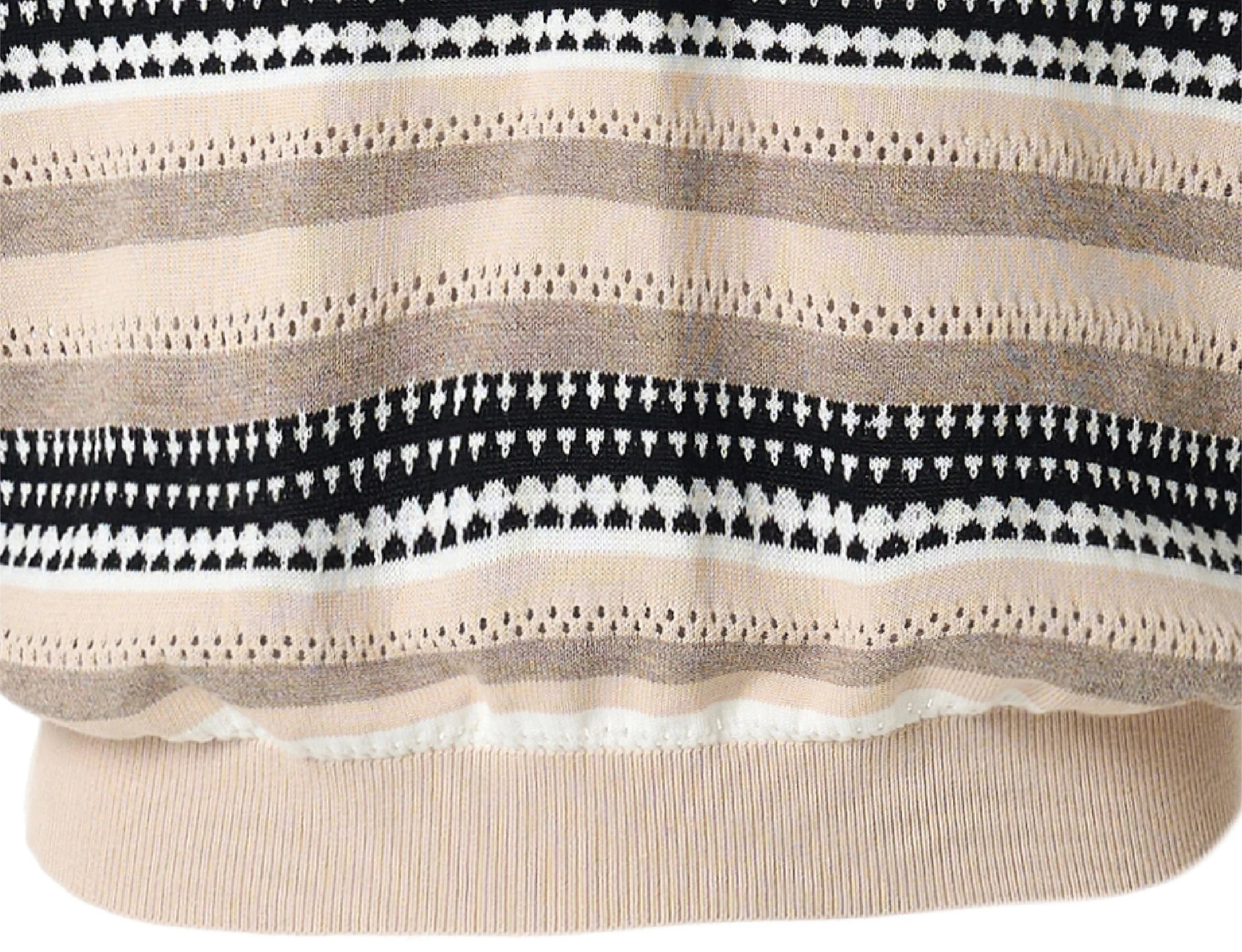 STEEPC Stripe Faux-Layered Polo Sweater