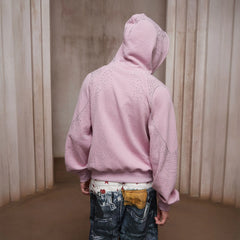 DND4DES Diamond Airbrush Zip-Up Hoodie