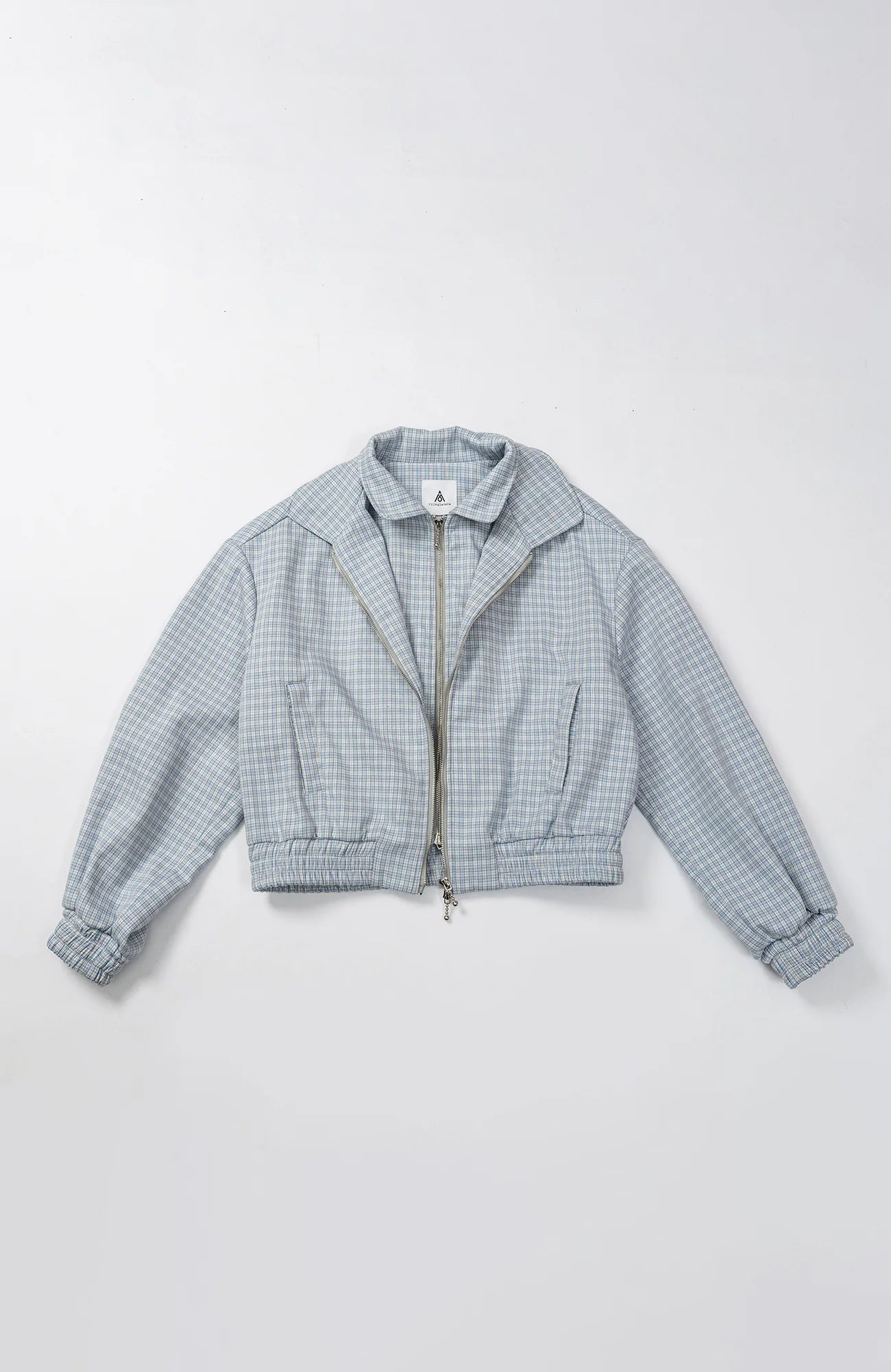 KADAKADA Double-Layer Collar Reversible Plaid Jacket