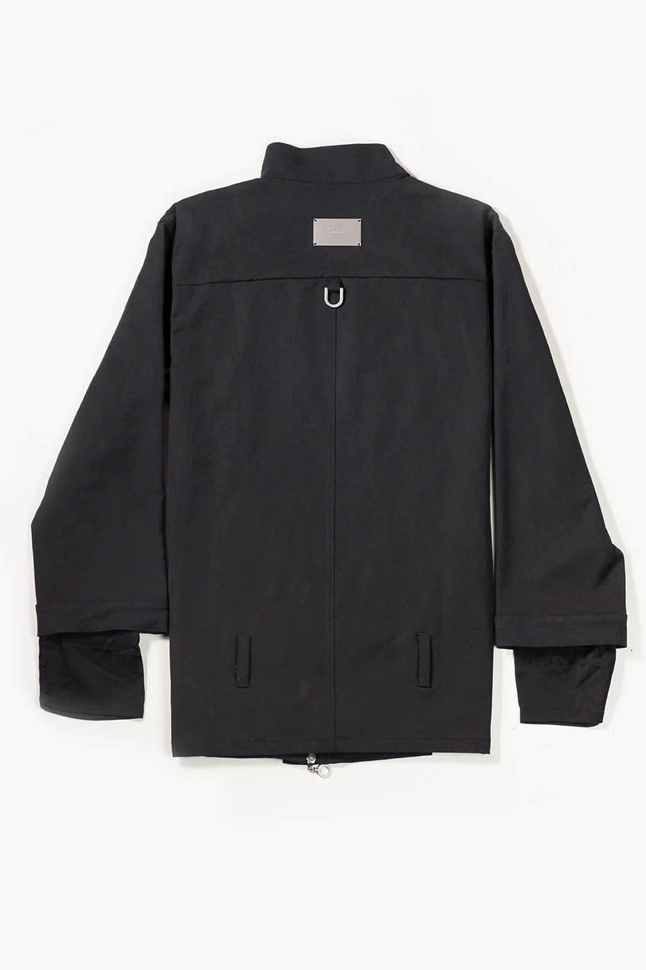 INSIDE OUT Asymmetrical Curved Zippered Jacket