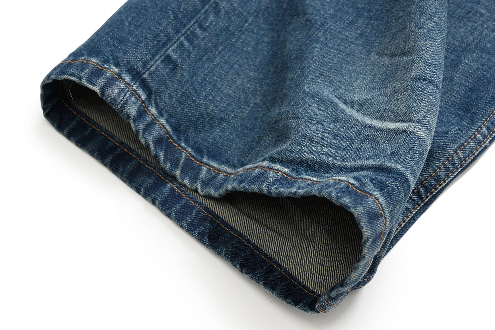 OKAYTHXBYE Wrinkled Washed Wide-Leg Jeans
