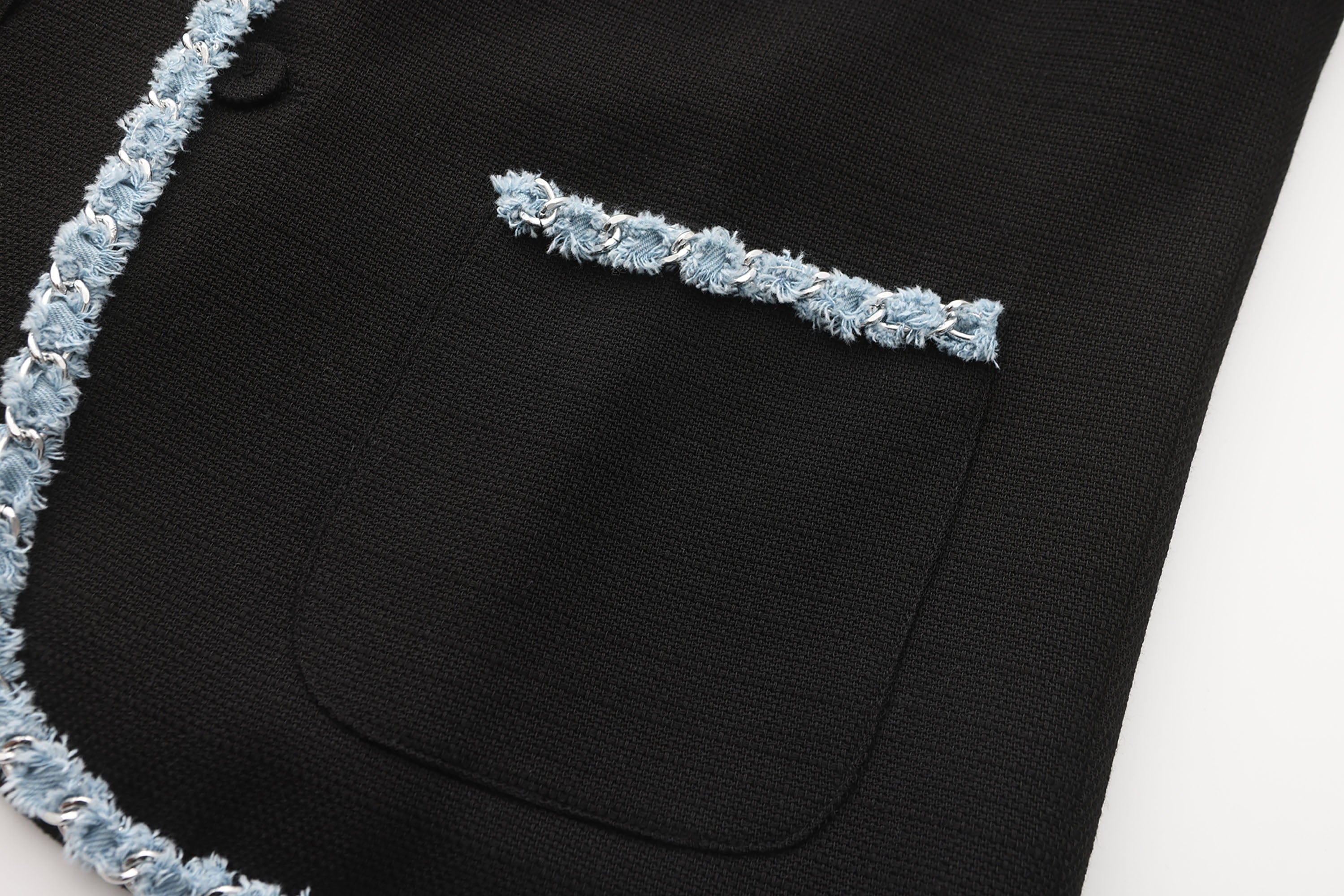 ORAL UTOPIA Tweed Trimmed Edge Jacket