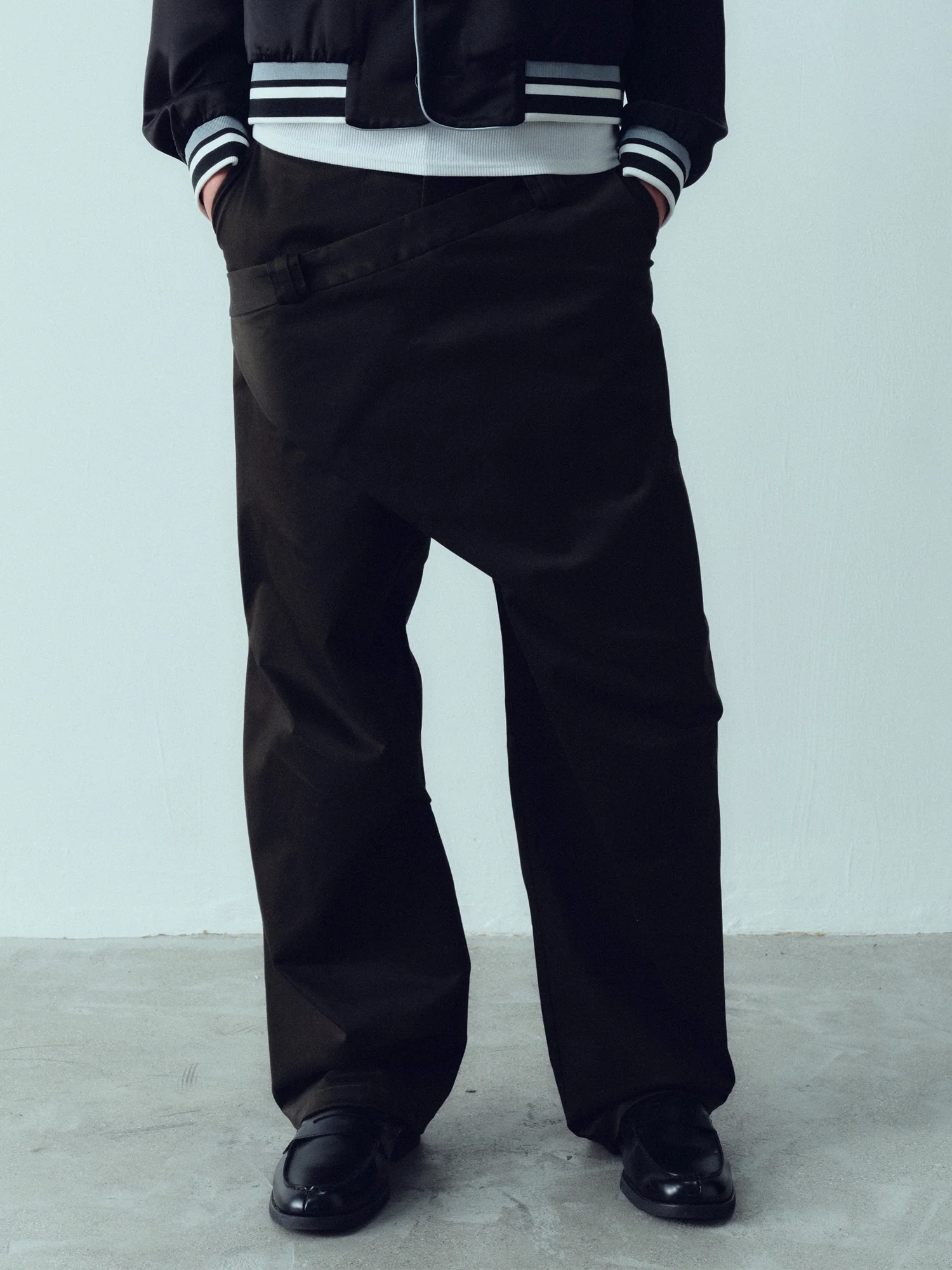 KADAKADA Deconstructed Apron-Wrap Trousers