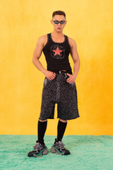 CLP Star Graphic Ribbed Tank Top