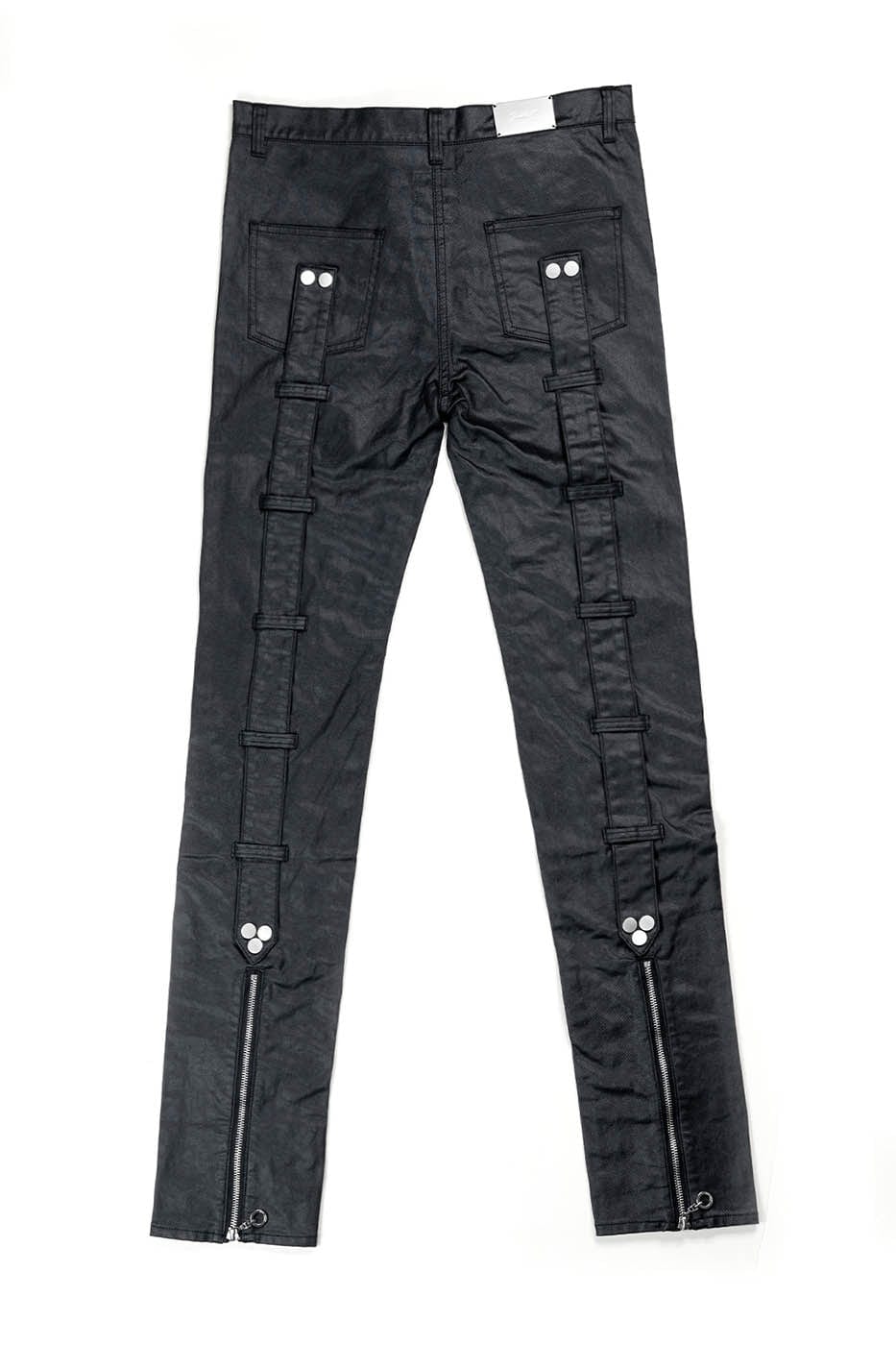 INSIDE OUT Exoskeleton Strapped Zipper Pants