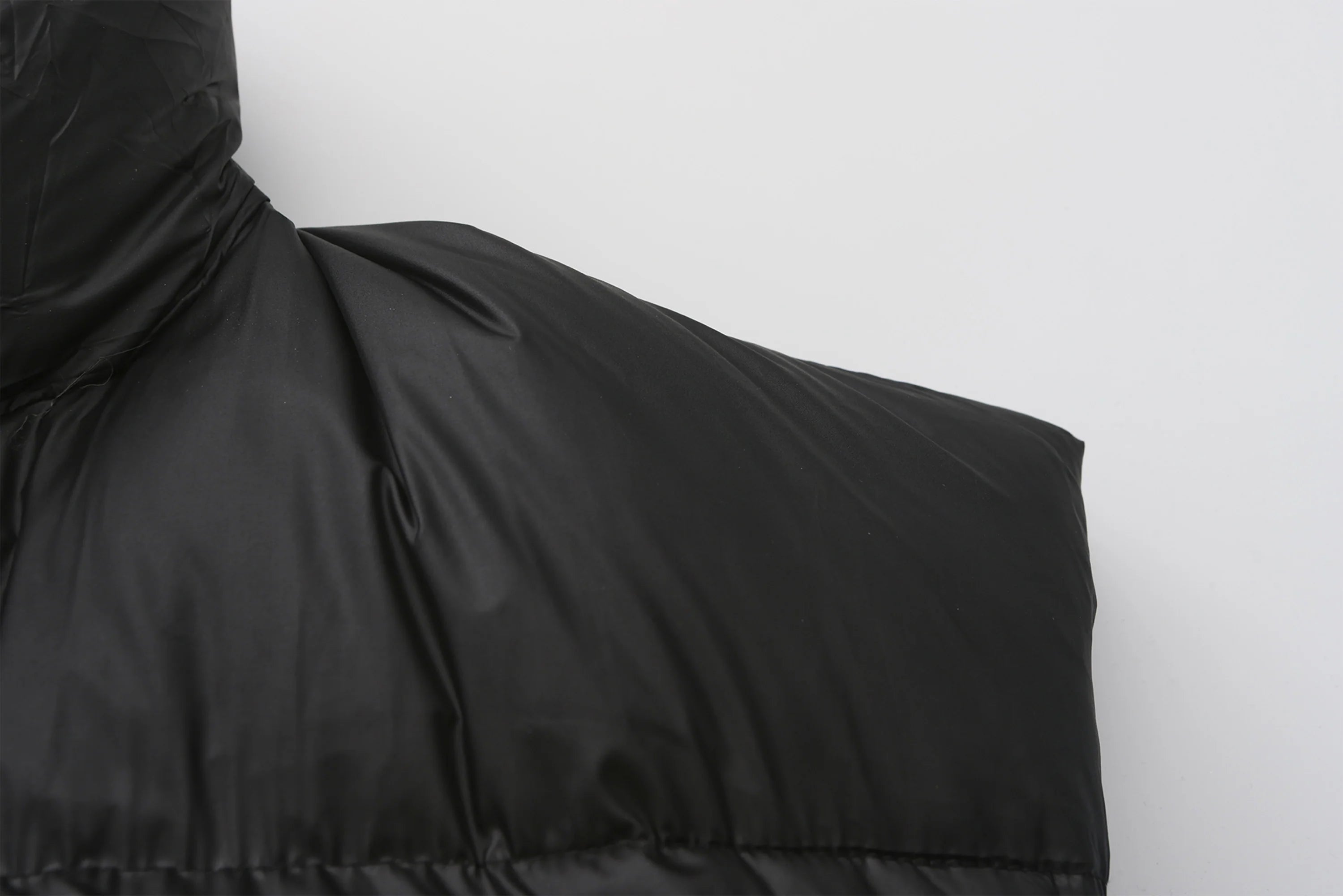 VANN VALRENCE Plain Duck Down Oversized Puffer Vest