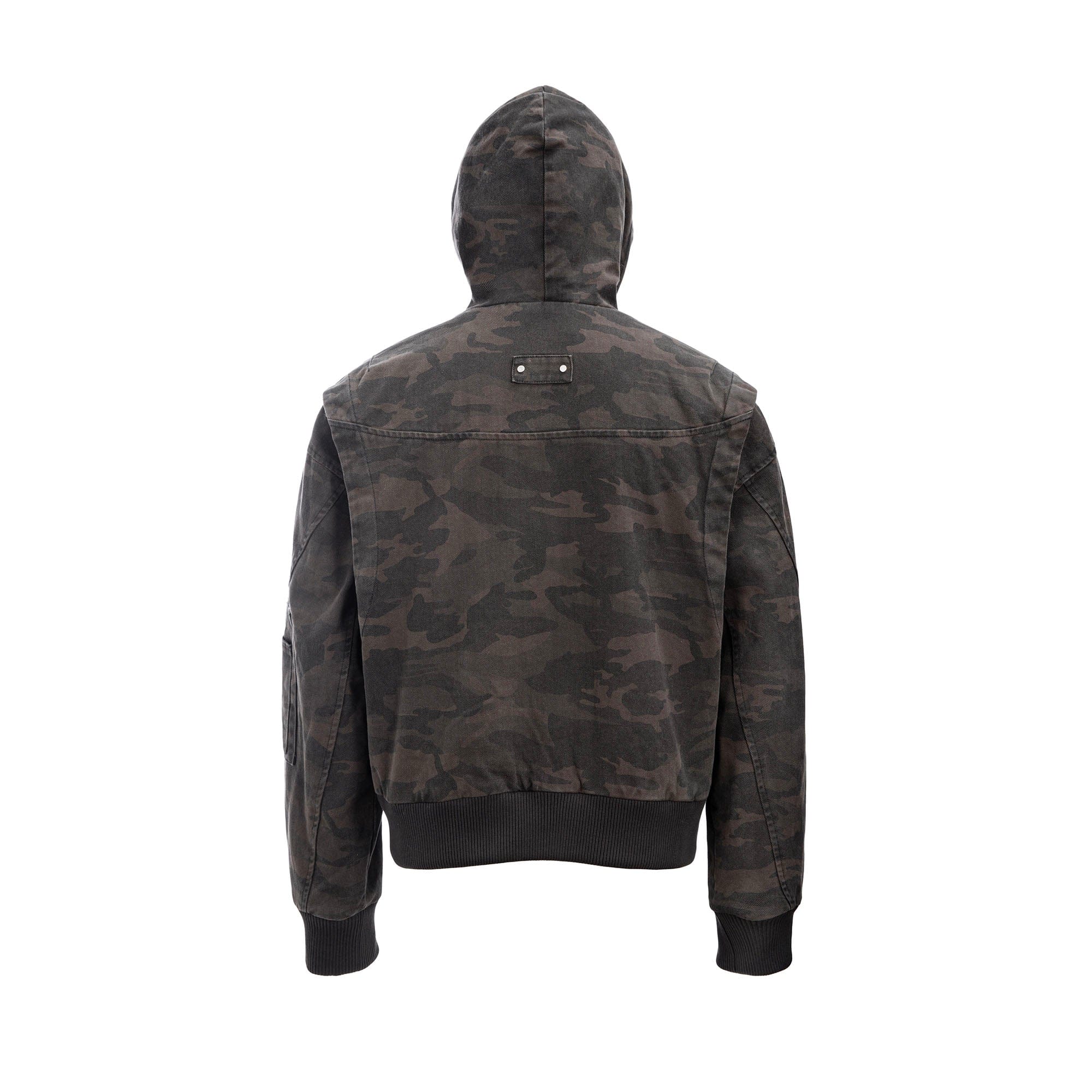 CATSSTAC Deconstructed Paneled Washed Hooded Jacket