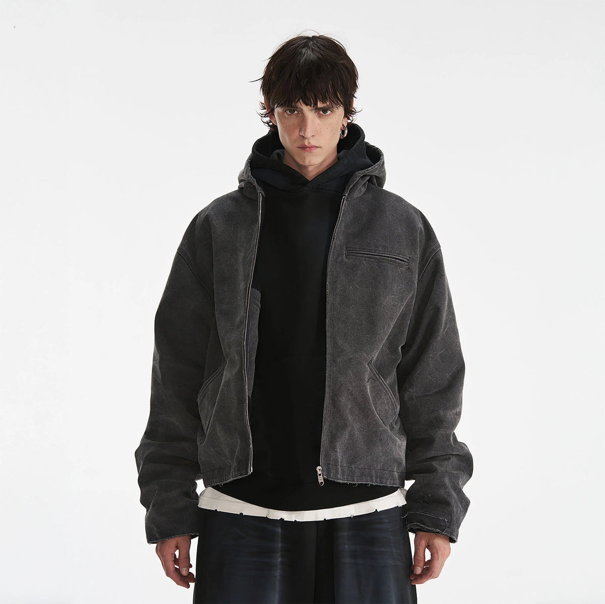 PMW Distressed Oversized Puffer Jacket
