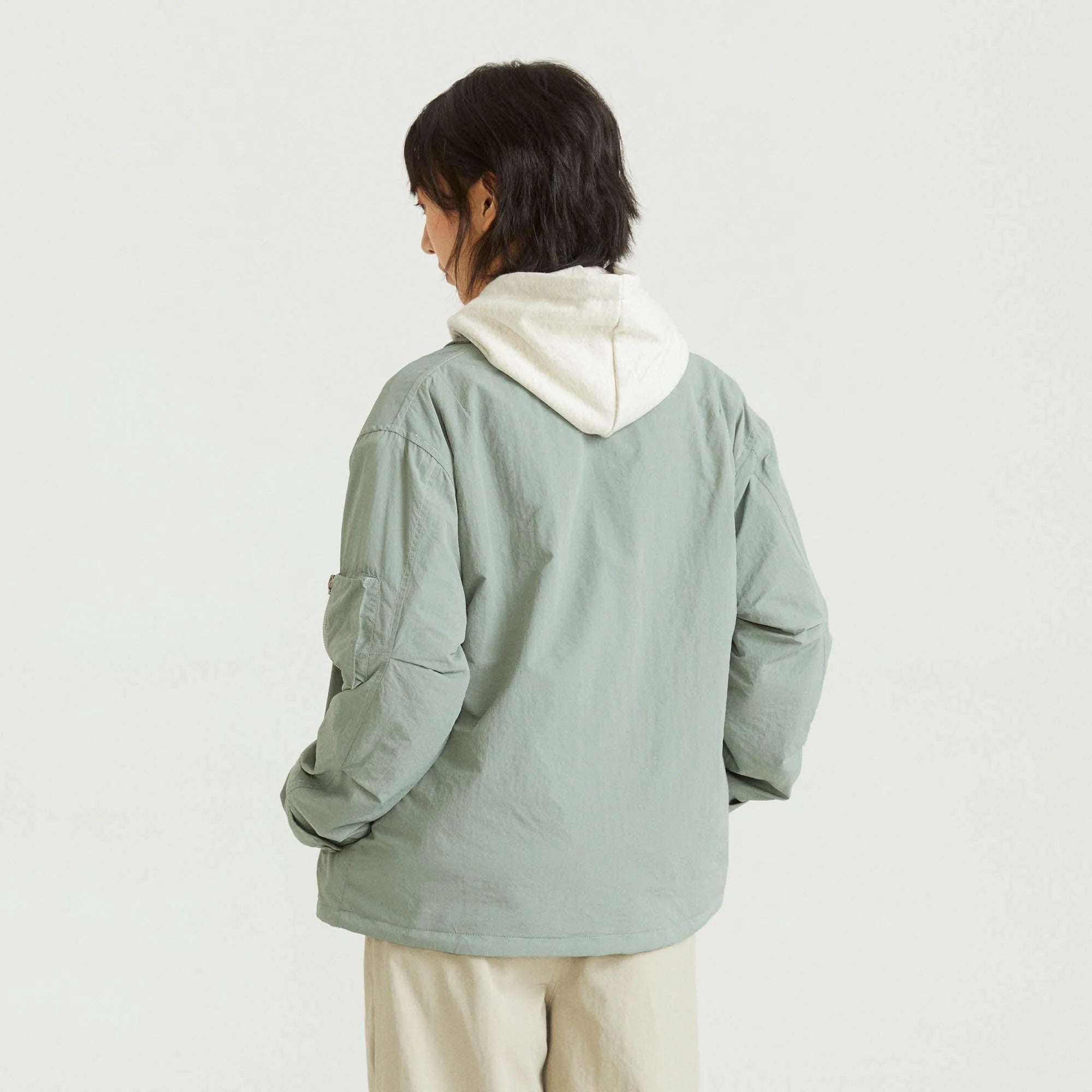 ONADAILYBASIS Reversible Utility & Herringbone Wool-Blend Jacket