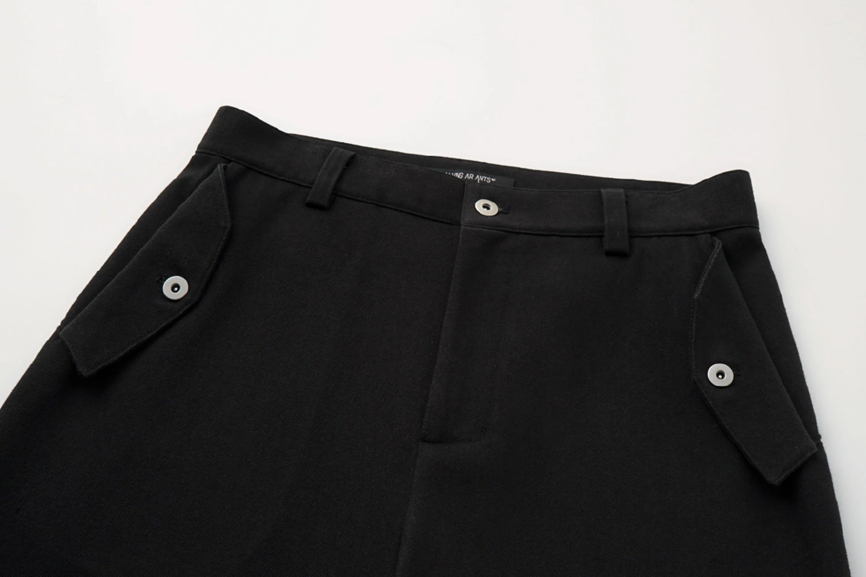 ALVNG AR ANTS Zip-Seam Wide-Leg Denim Trousers