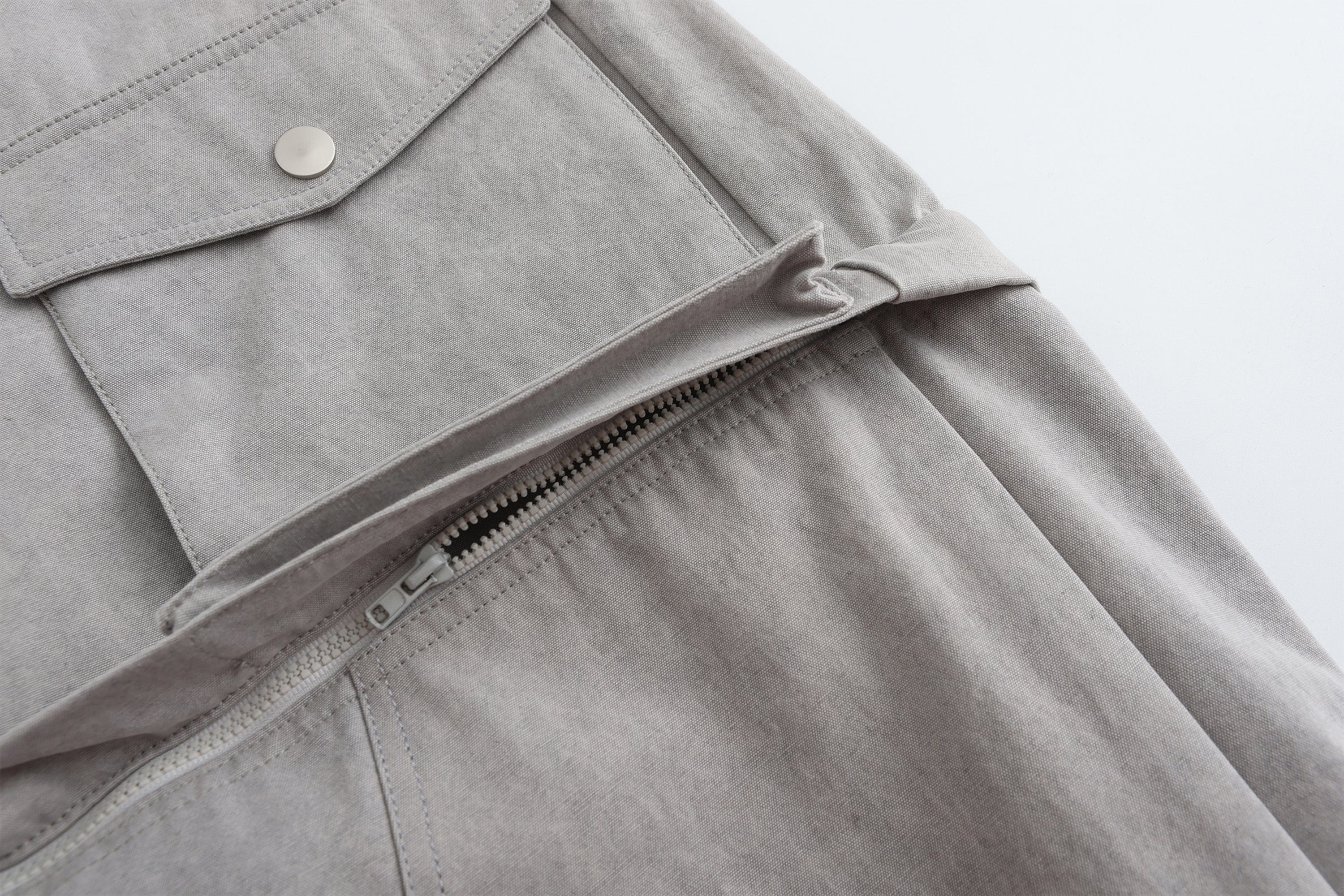 VANN VALRENCE Detachable Washed Multi-Pocket Cargo Pants