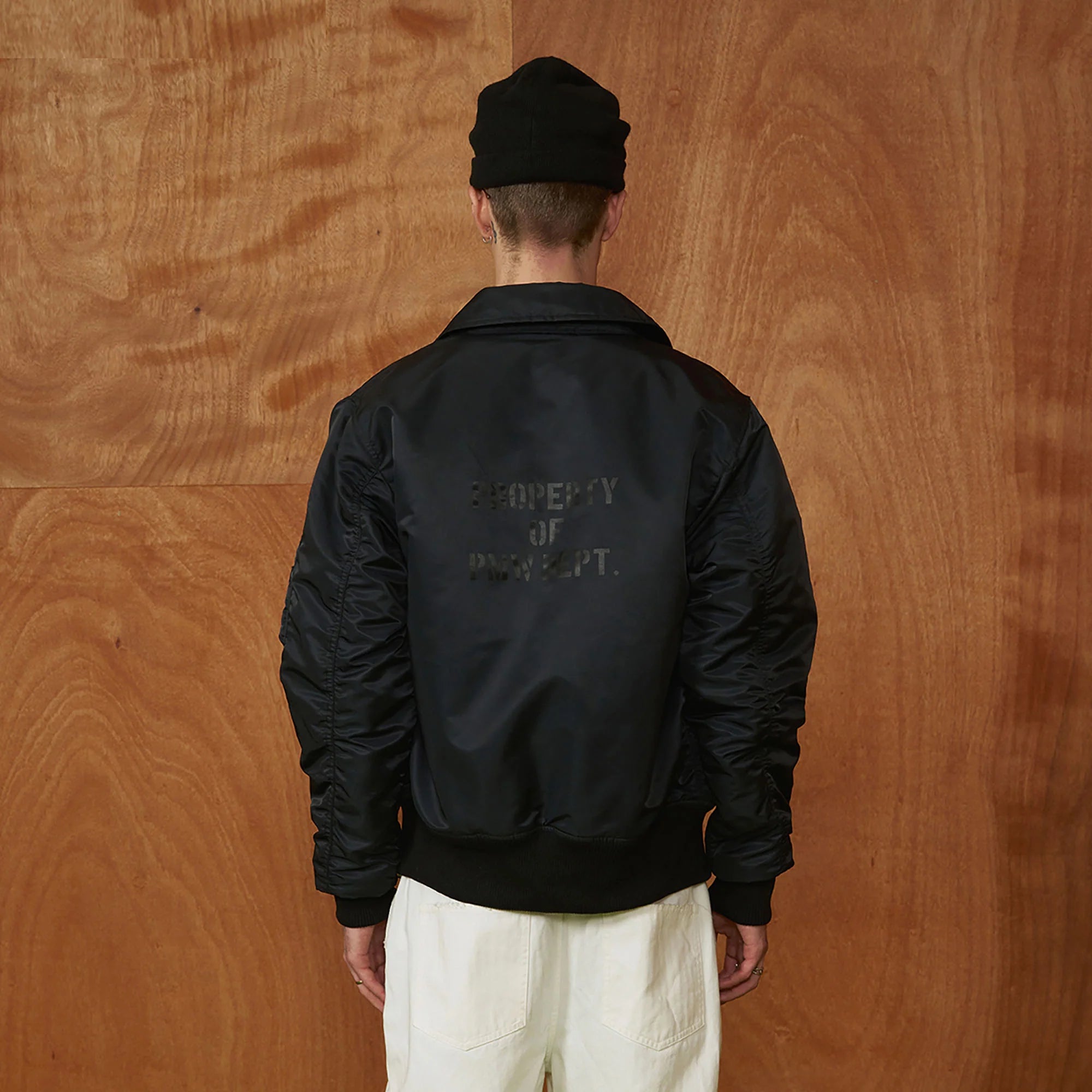 PMW Classic Ruched Insulated Bomber Jacket