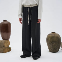 7440 37 1 Contrast Waistband Panelled Trousers