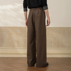 MOITIEDEPETALE Wool-Blended Pleats Trousers
