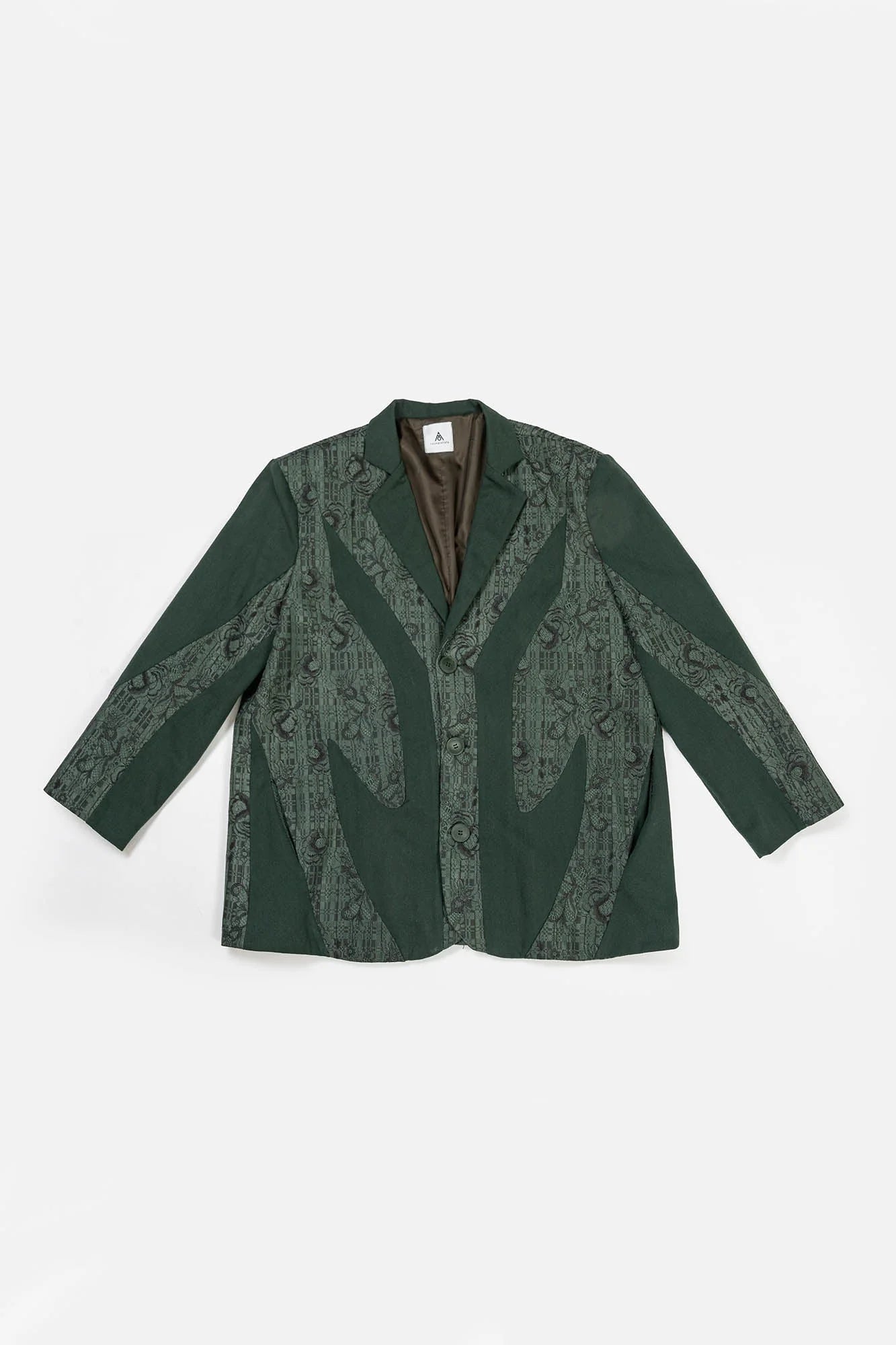 KADAKADA Floral Lace Patchwork Blazer