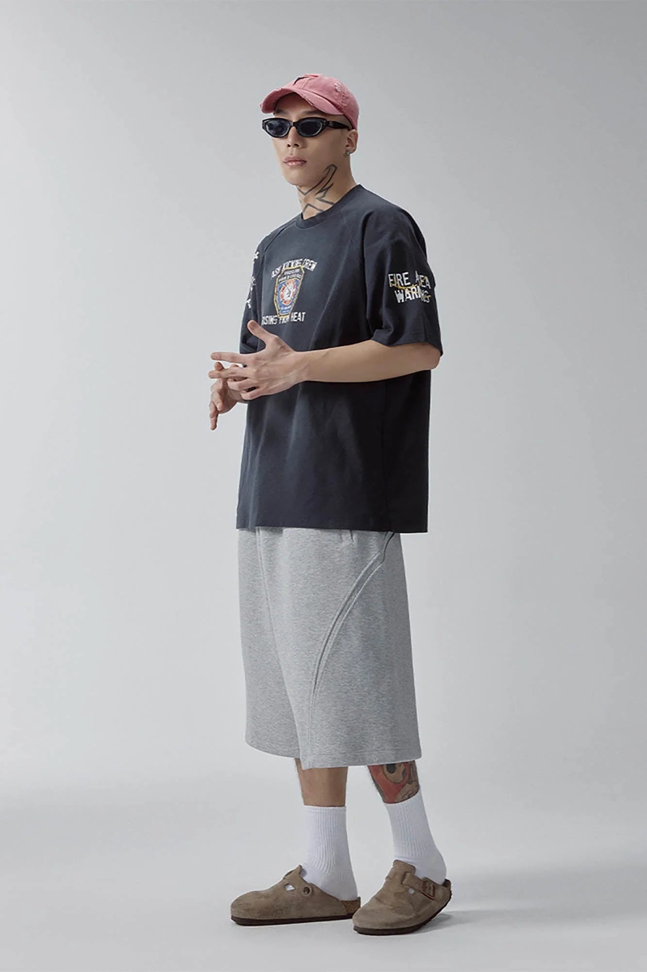 F2CE Curved Spliced Drawstring Shorts