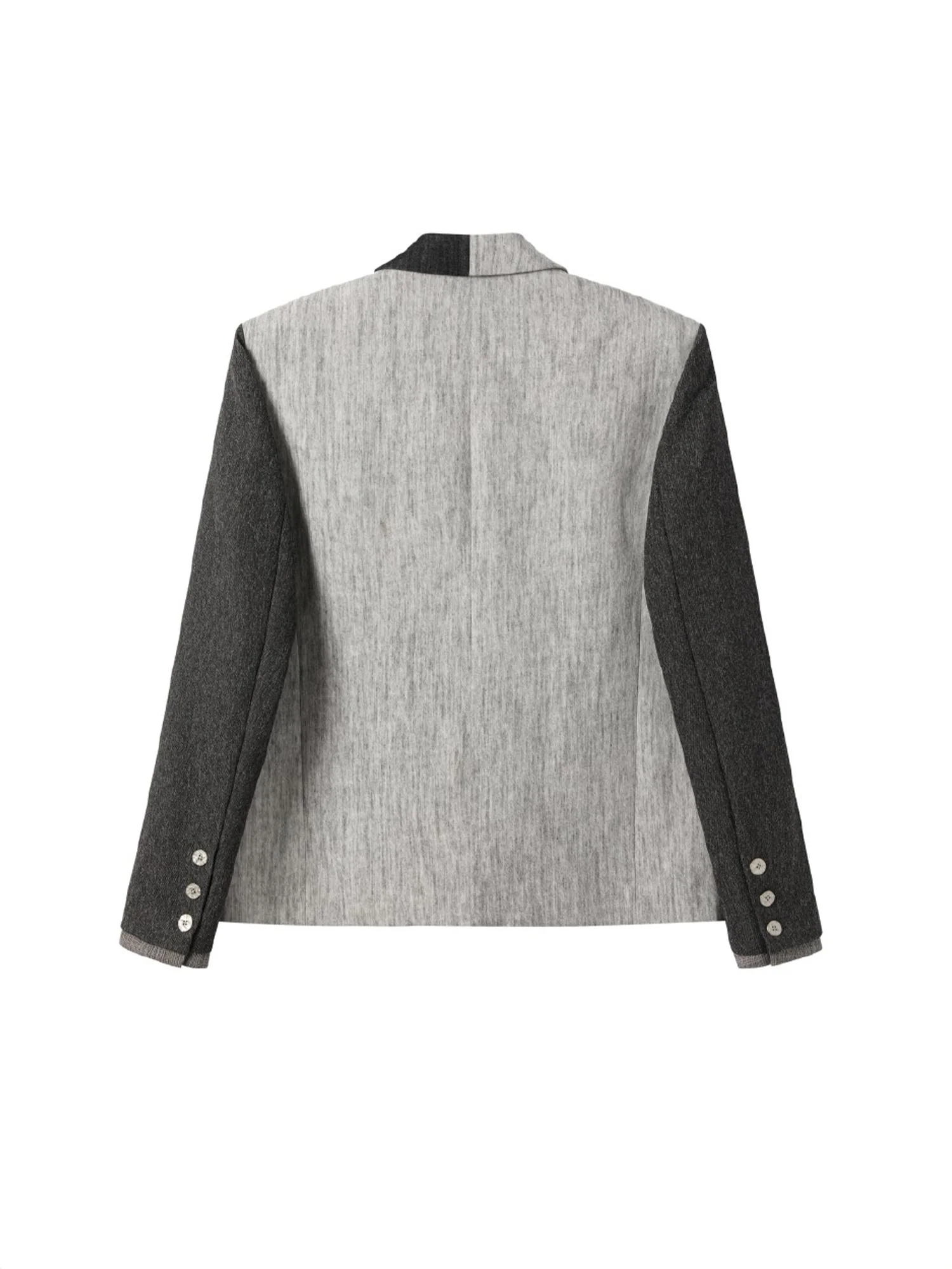 ALVNG AR ANTS Asymmetric Patch Double-Lapel Blazer