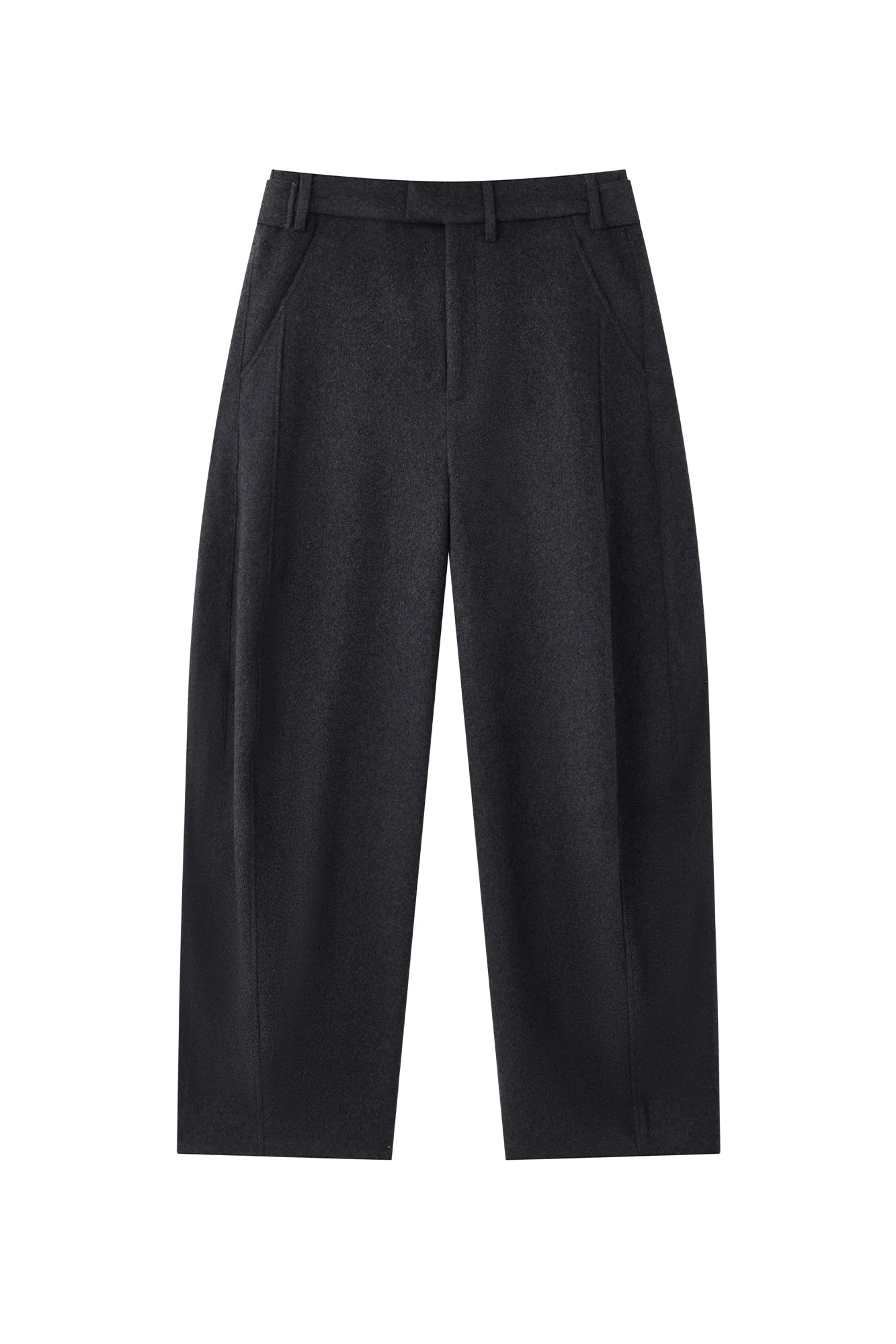 OPICLOTH Essential Wool-Blend Barrel Pants