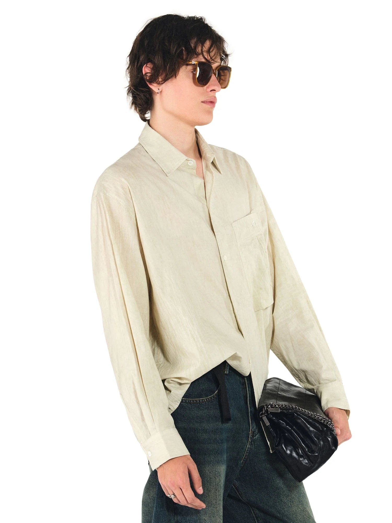 OVERLAPS Essential Crinkled Pocket Shirt