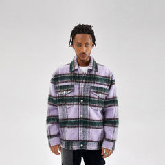 BONELESS Mohair Plaid Jacket