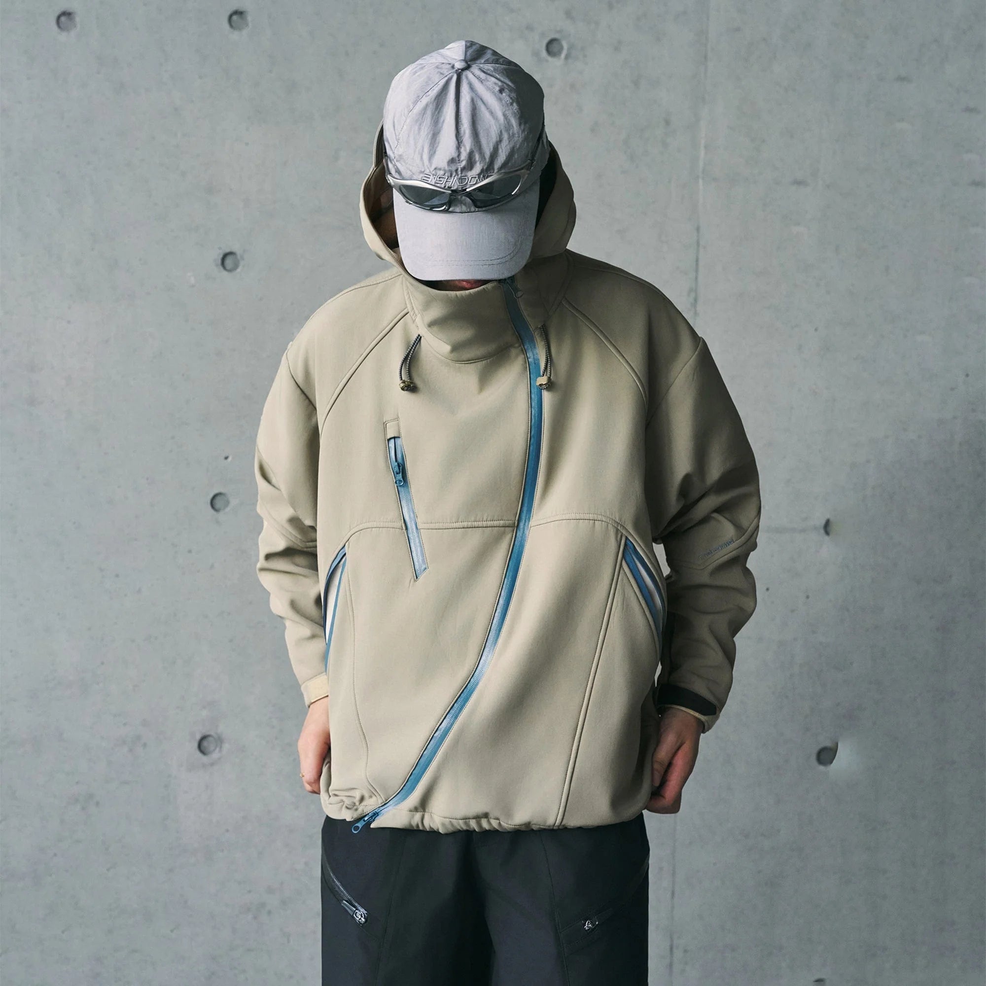 ENSHADOWER Deconstructed Asymmetrical Windbreaker