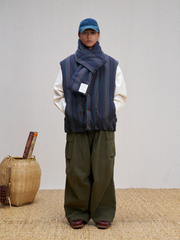 UNLIMITED MOTE Striped Padded Scarf