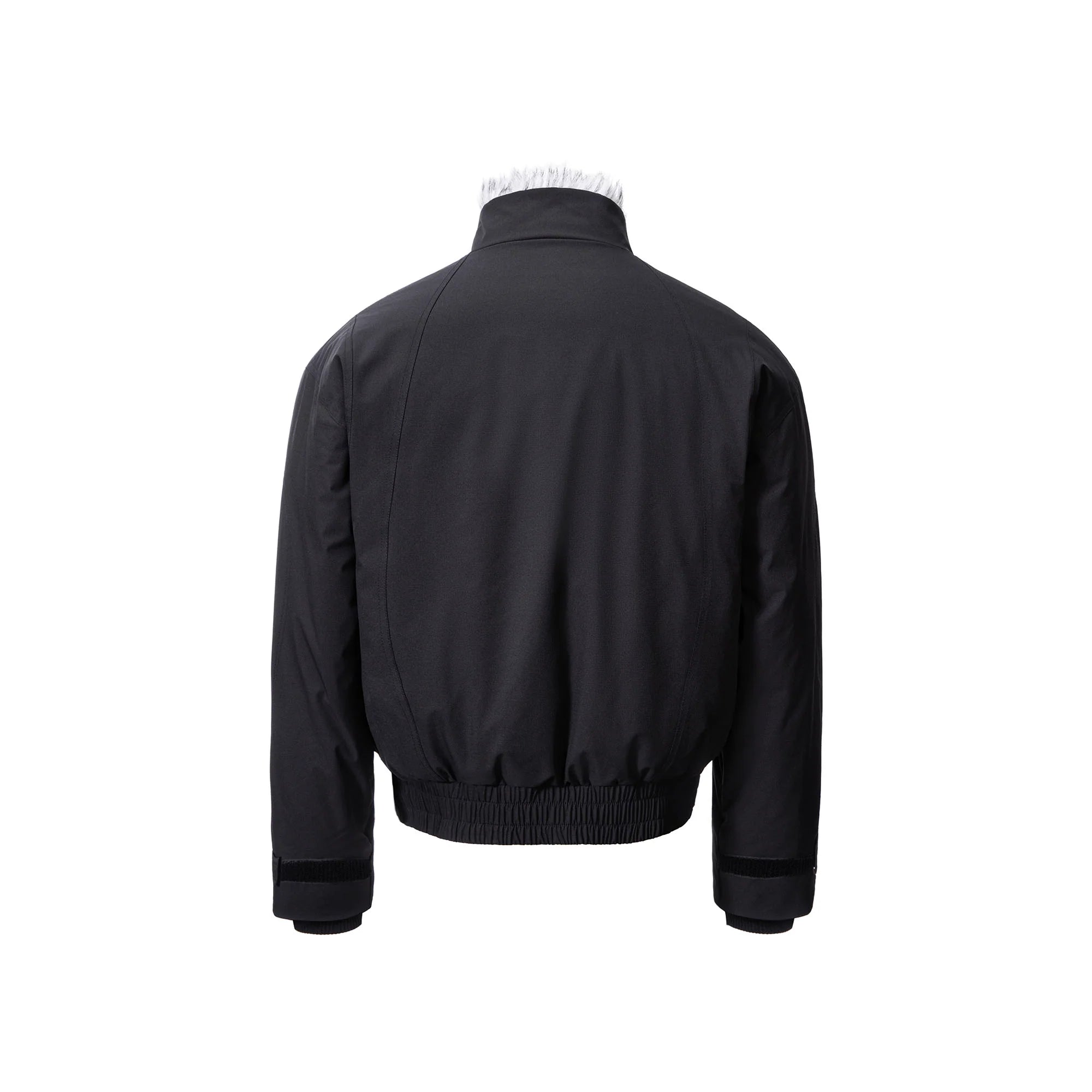 CATSSTAC Faux Fur Collar Waterproof Harrington Jacket