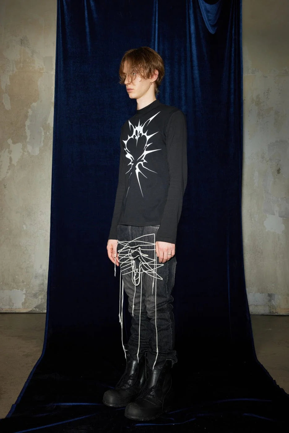DND4DES Shoelace Washed Jeans