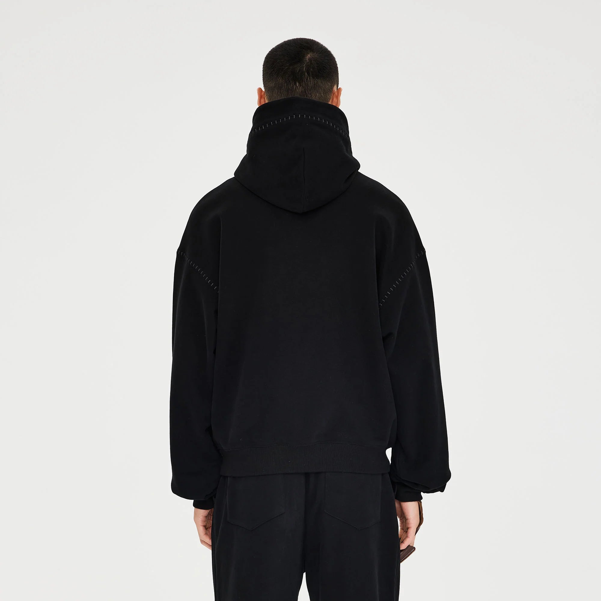 CATSSTAC Totem-Trimmed Kangaroo Pocket Hoodie