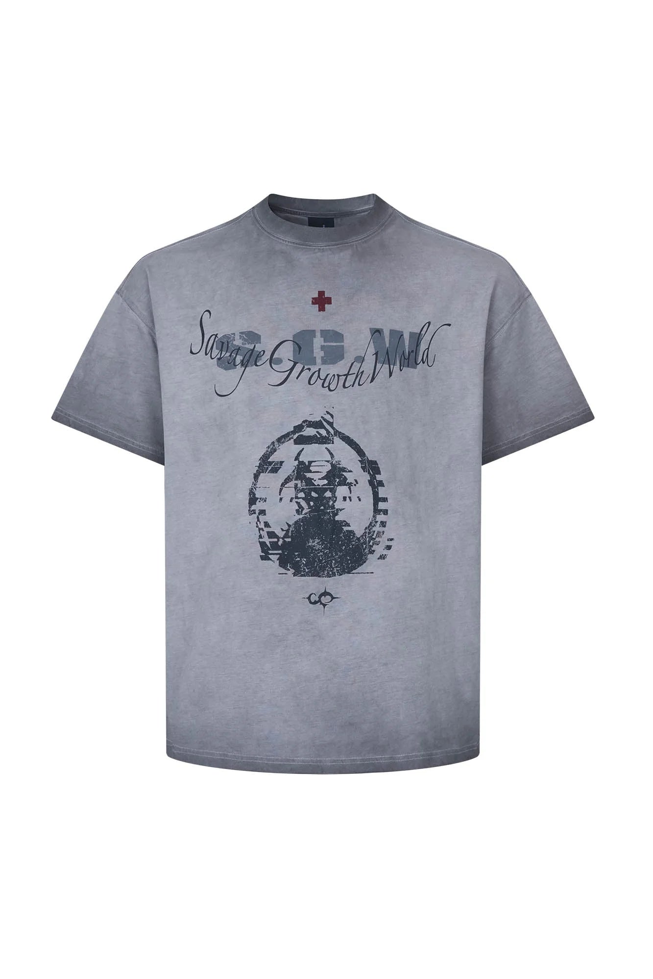 SAVAGEGROWTHWORLD Distressed GhosteMane T-Shirt