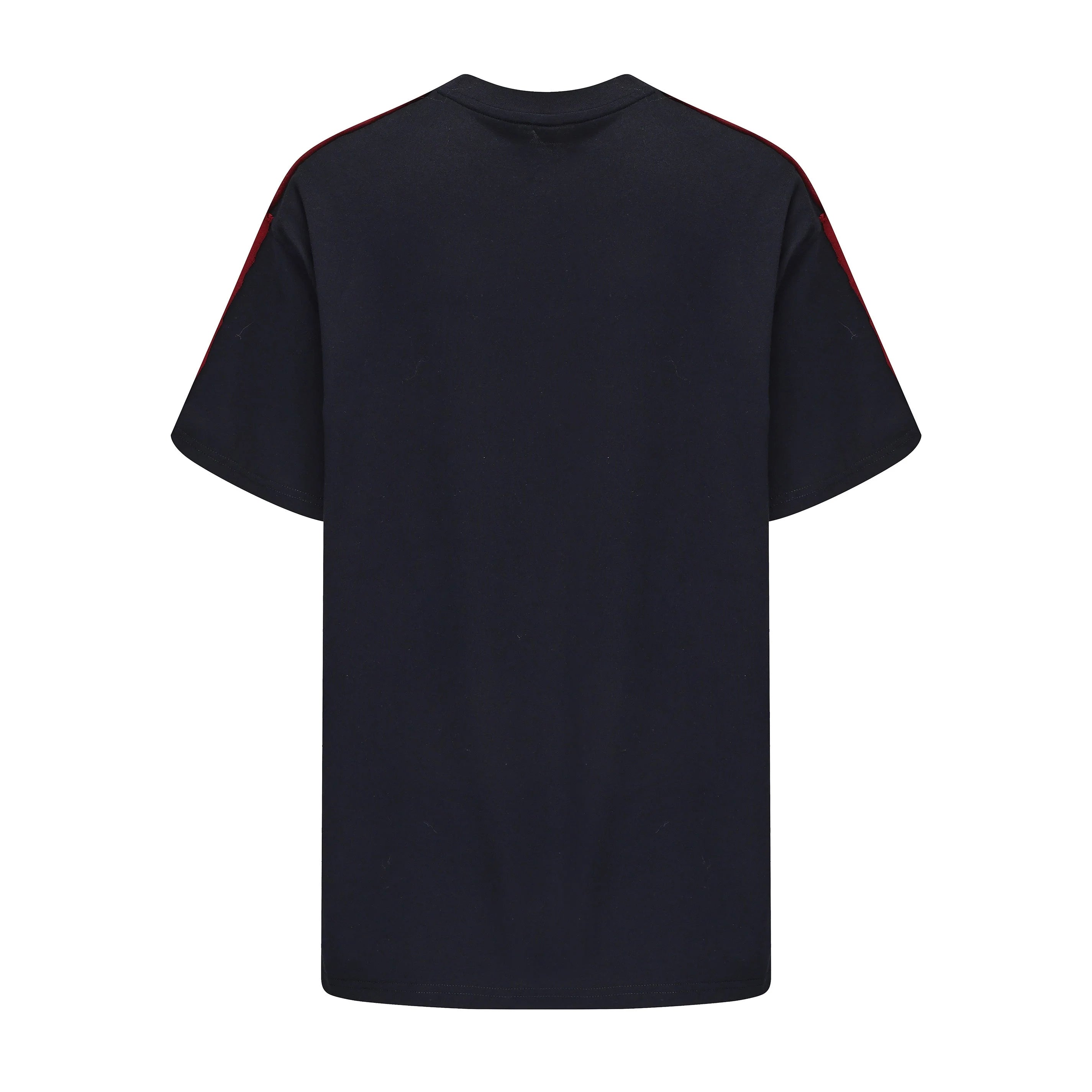 VANN VALRENCE Contrast Split Graphic T-Shirt