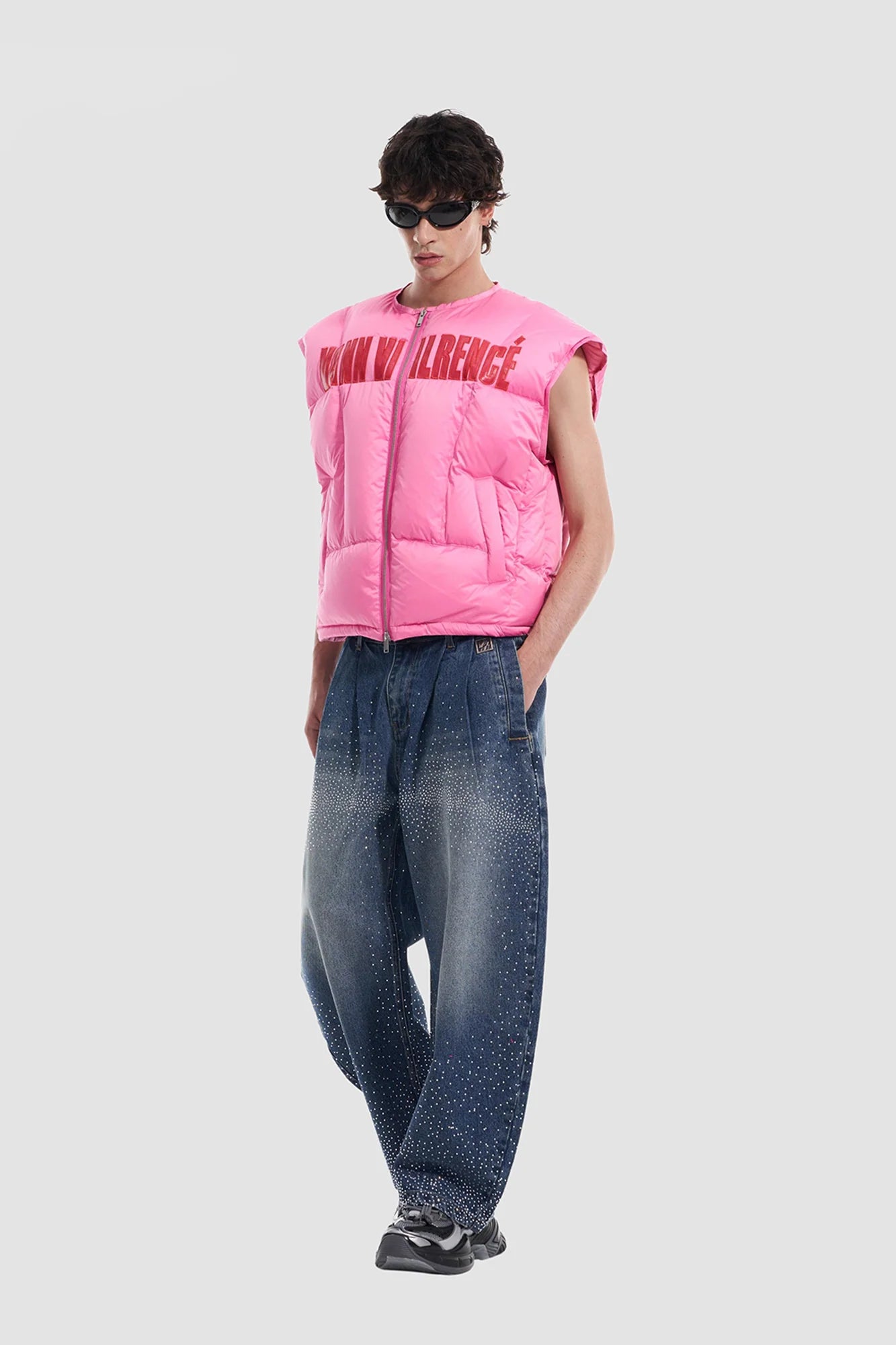 VANN VALRENCE LOGO Patch Quilted Down Vest