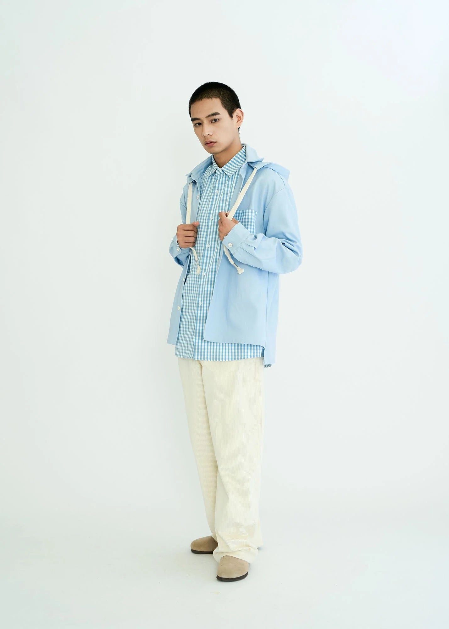 WIID Checks Pocket Hooded Shirt